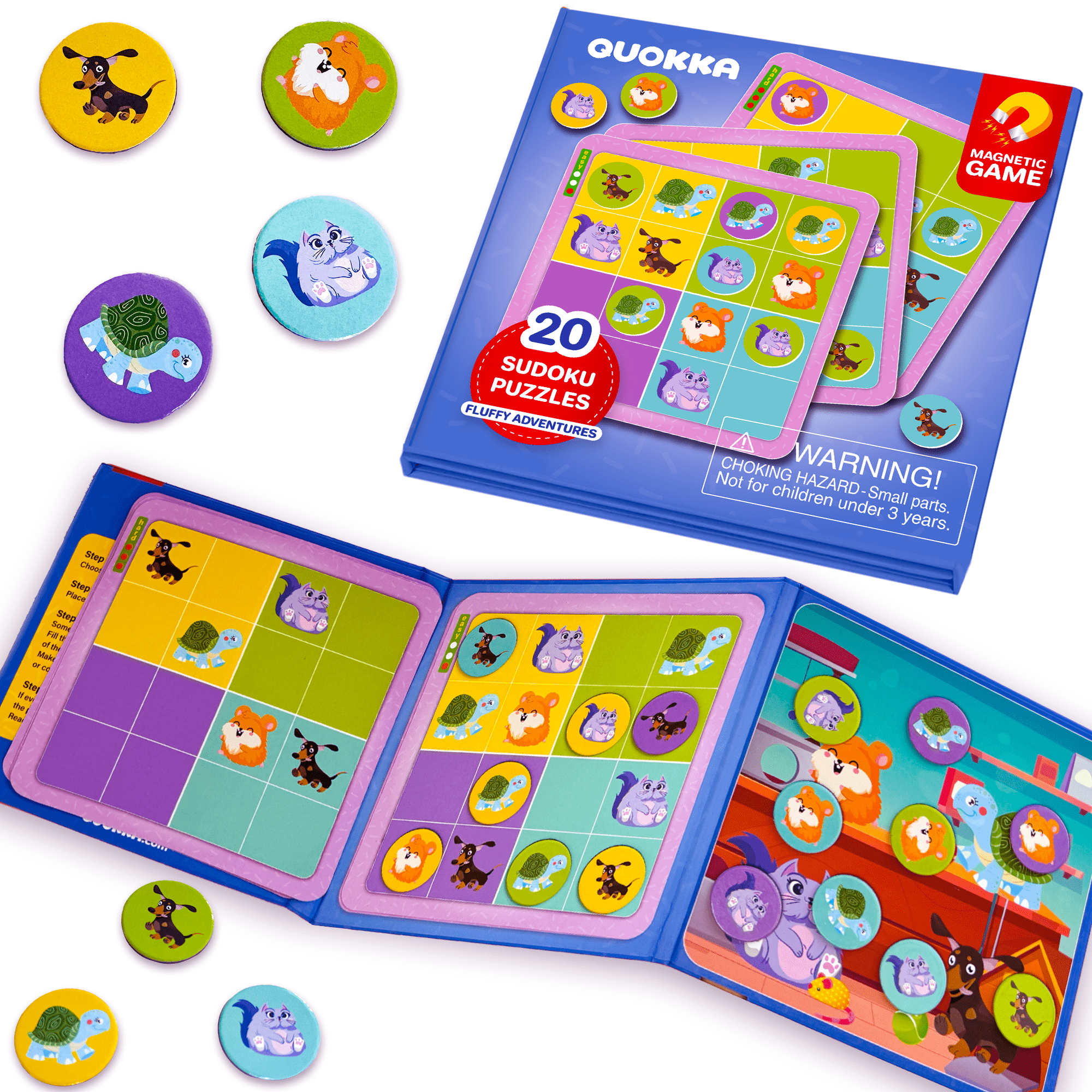 Magnetic Sudoku Puzzle Book for Kids