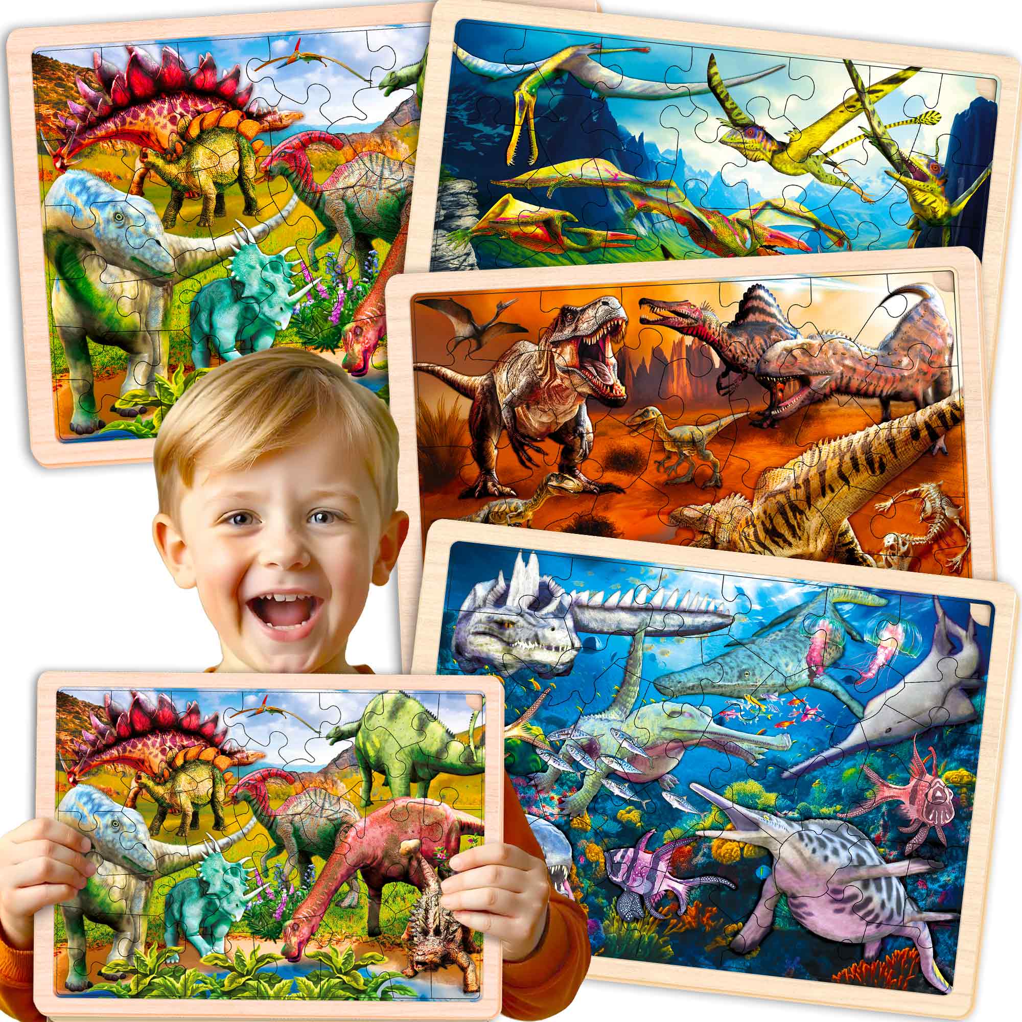 Wooden Toddler Realistic Montessori Puzzles