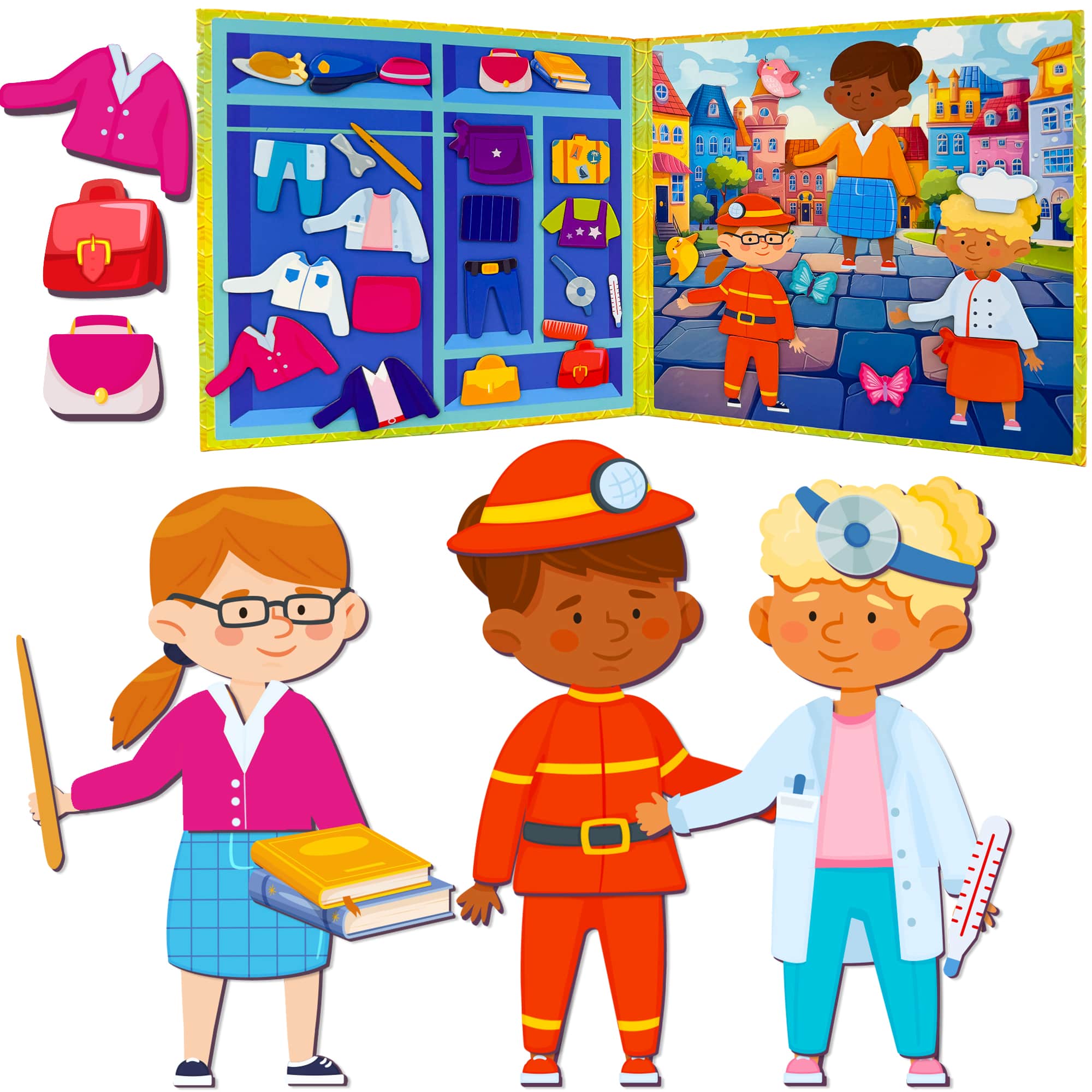 Magnetic Dress-Up Dolls for Kids