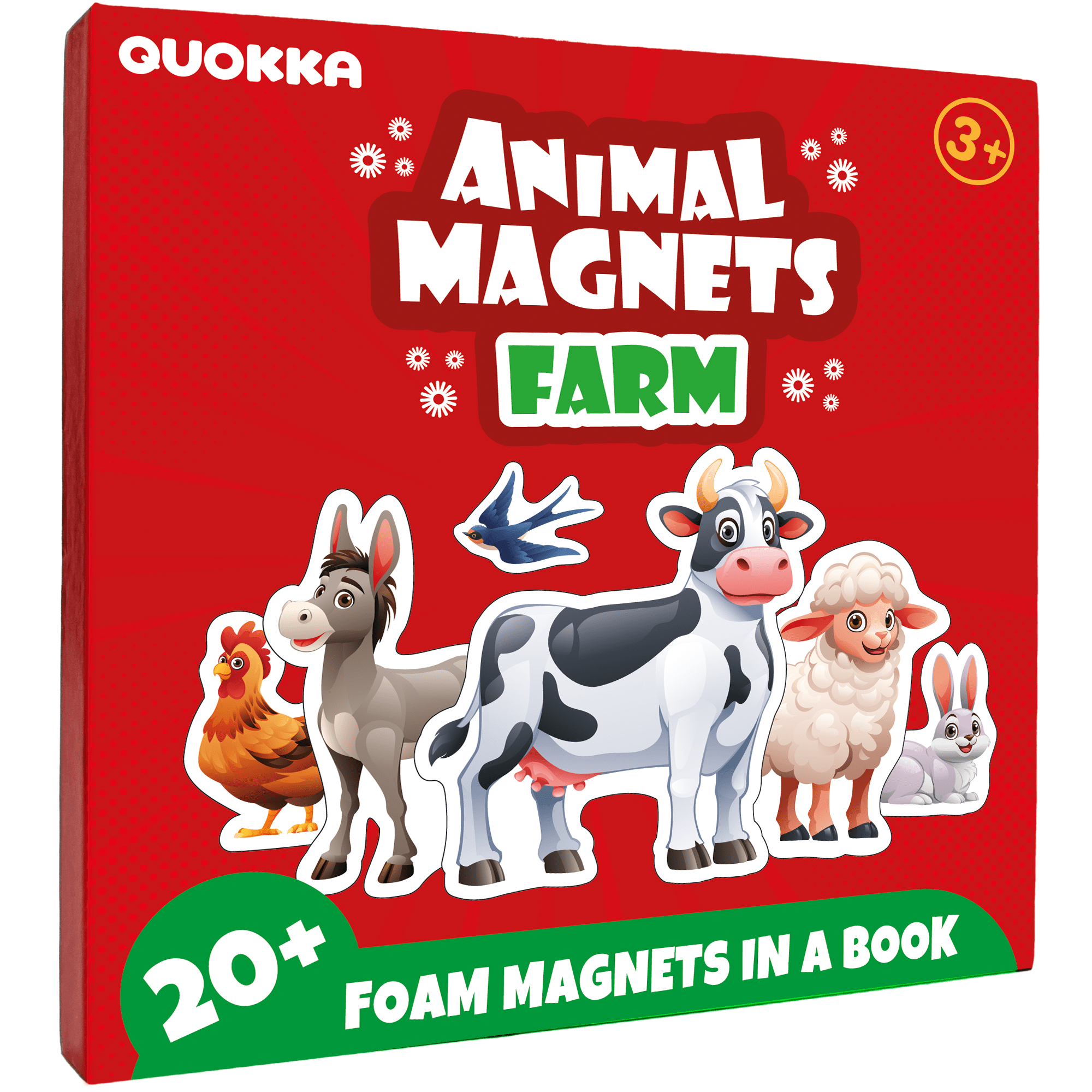 QUOKKA Travel Magnetic Book for Kids | Farm Animals