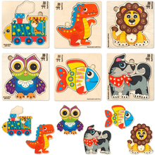 Load image into Gallery viewer, 3 Year Old Puzzle for Toddlers Unique Shapes | Animal Jigsaw Puzzles
