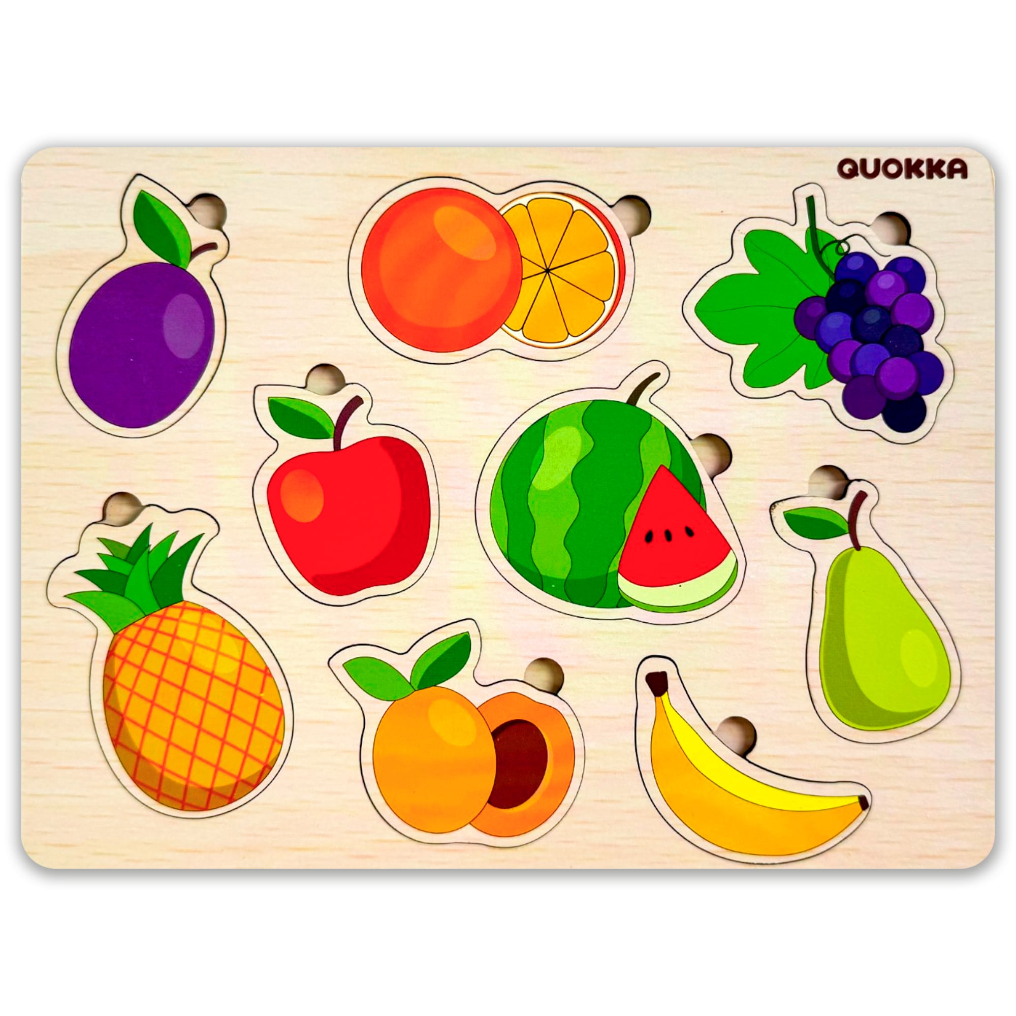 Wooden Puzzles for Toddlers | Fruit