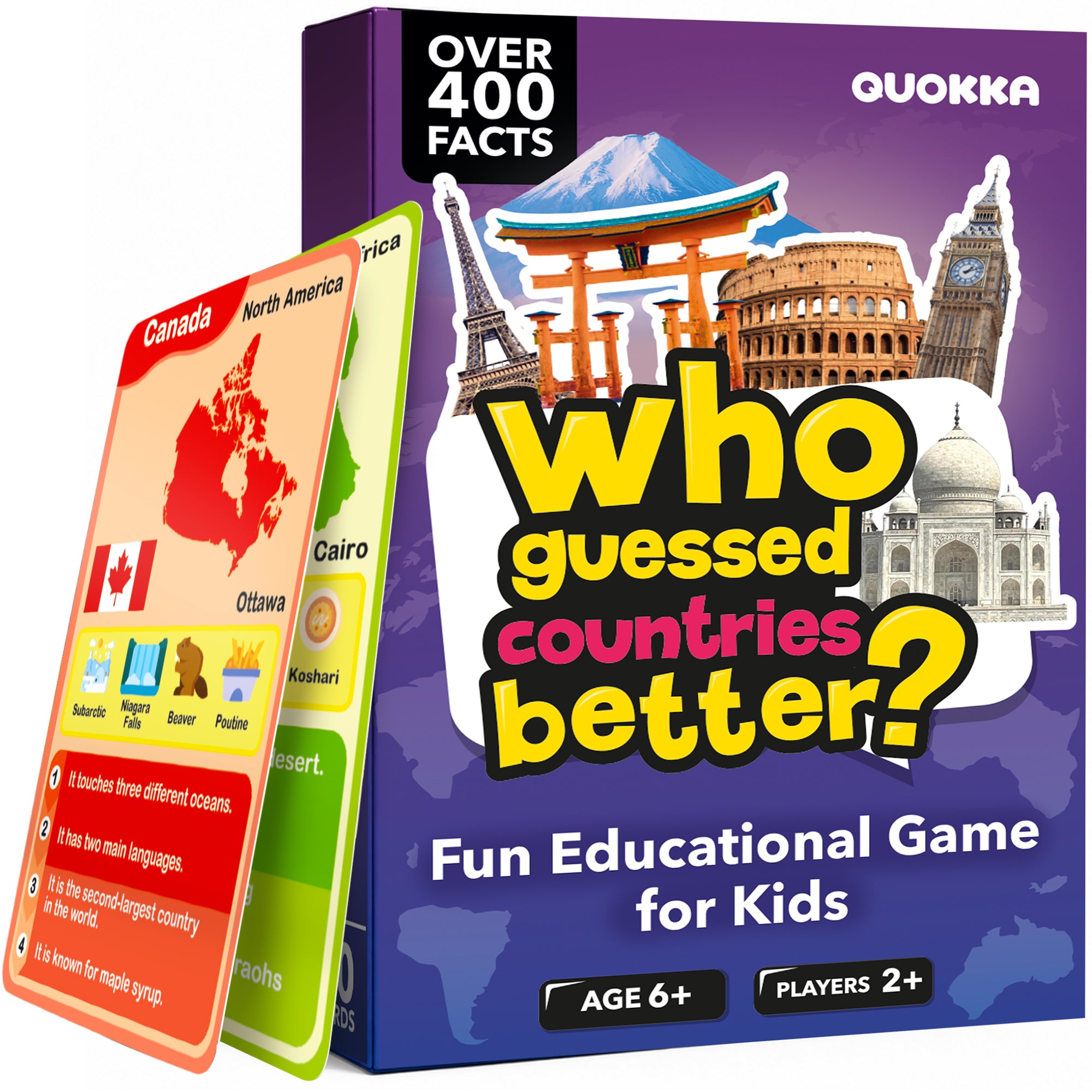 Educational Game for Kids - Who Guess It Better: Countries