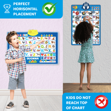 Load image into Gallery viewer, Alphabet Poster Preschool Learning Toy Blue
