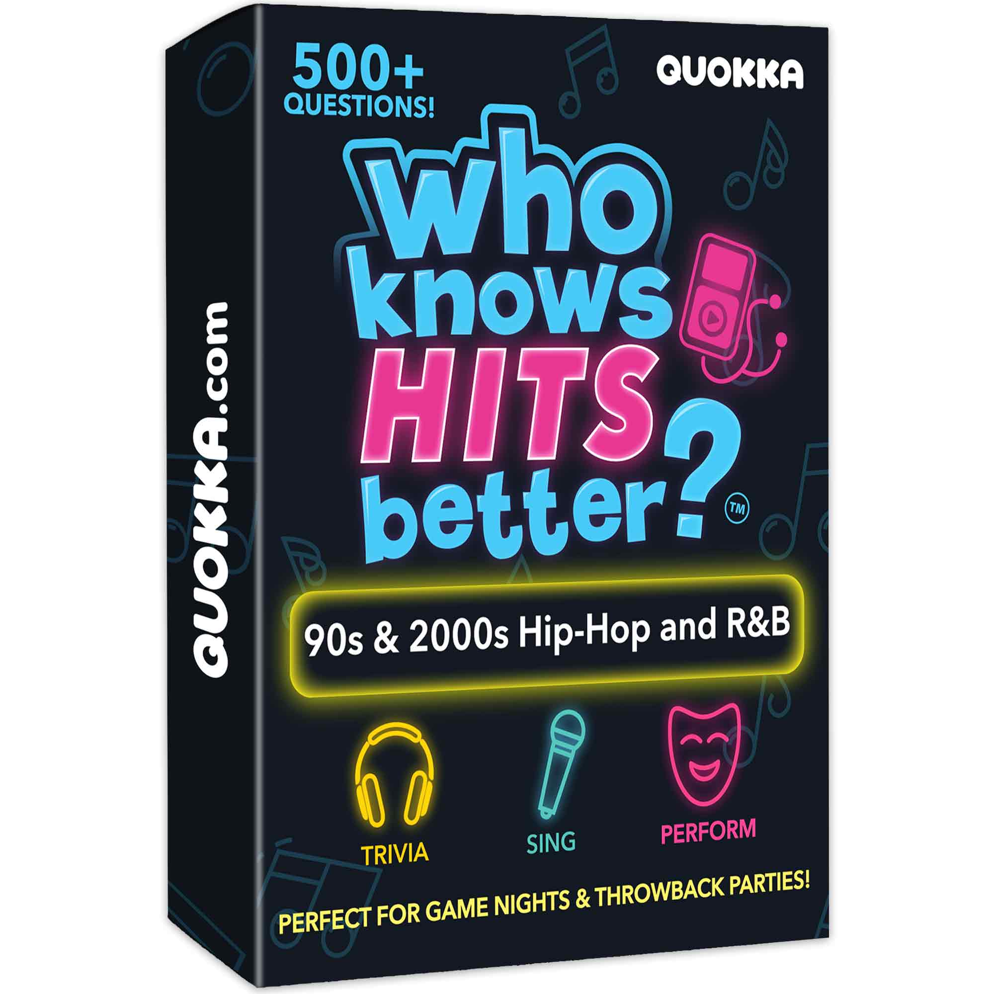 Trivia Card Game - Who Knows Hits Better? 90s & 2000s Hip-Hop & R&B