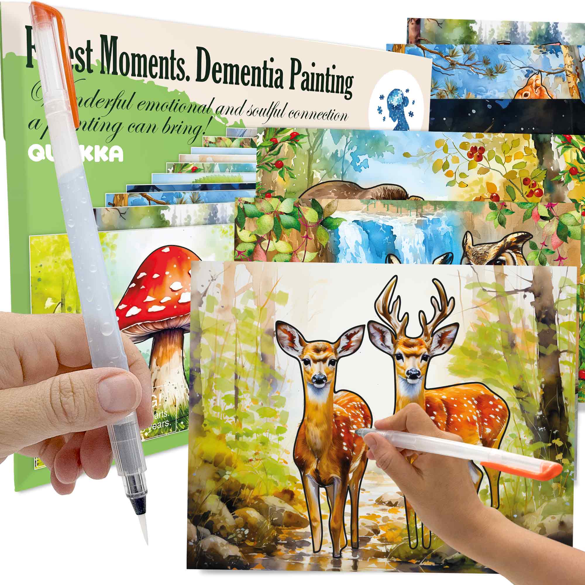 Water Painting Dementia Activities for Seniors