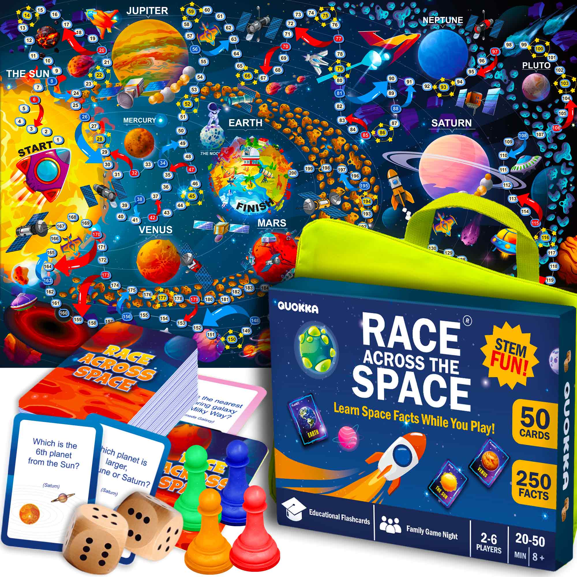 QUOKKA Space Board Game for Kids