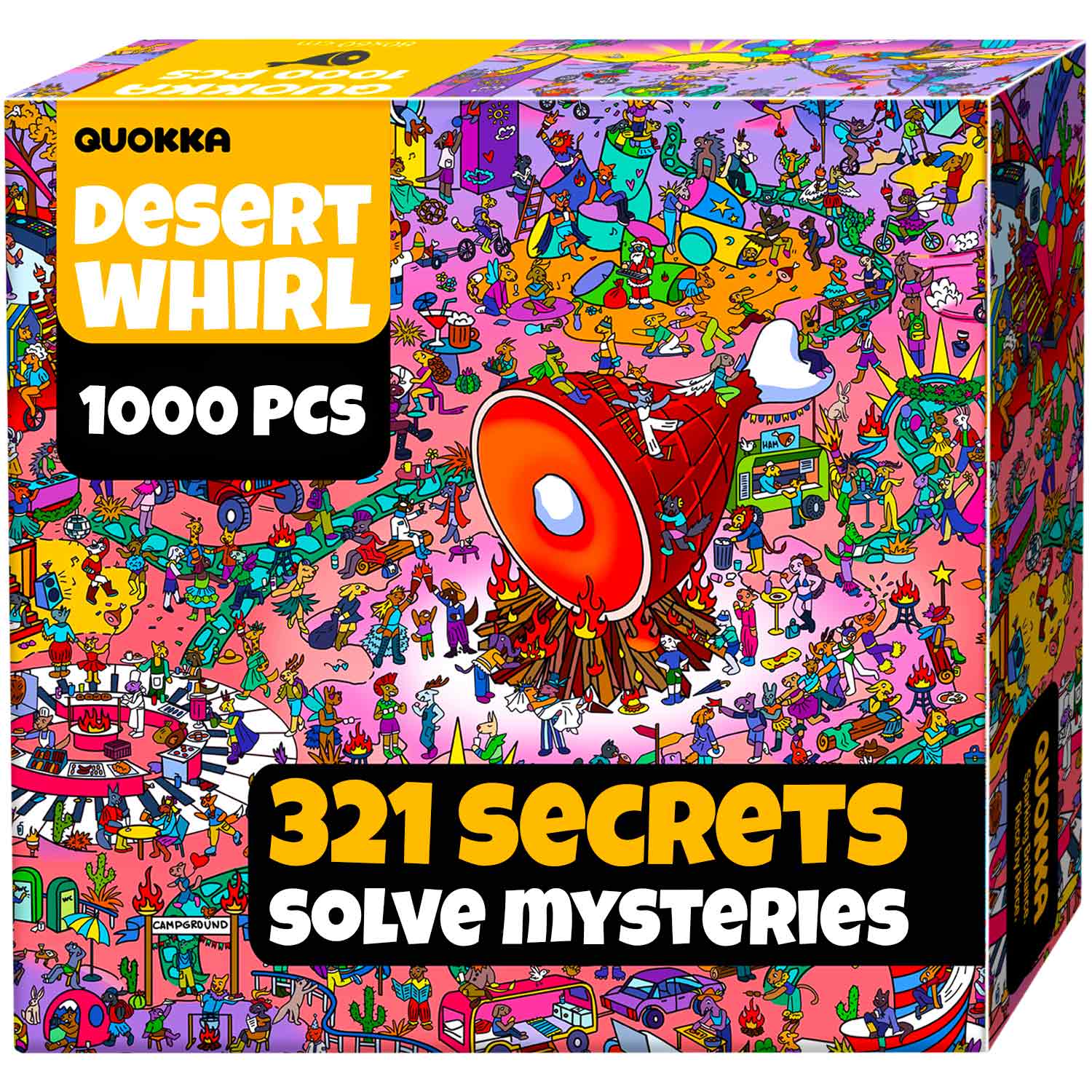 QUOKKA 1000 Piece Puzzle – FSC Jigsaw with Hidden Tasks & Story