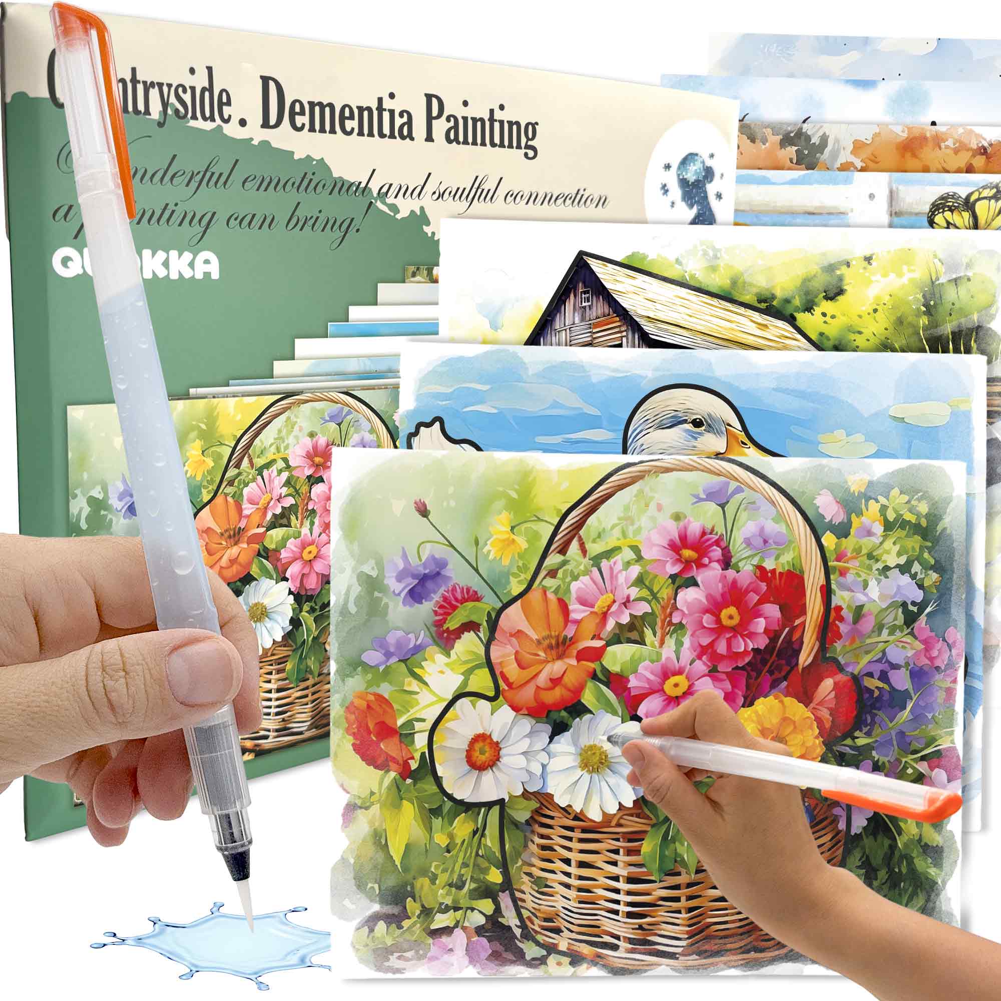 Water Painting Dementia Activities for Seniors