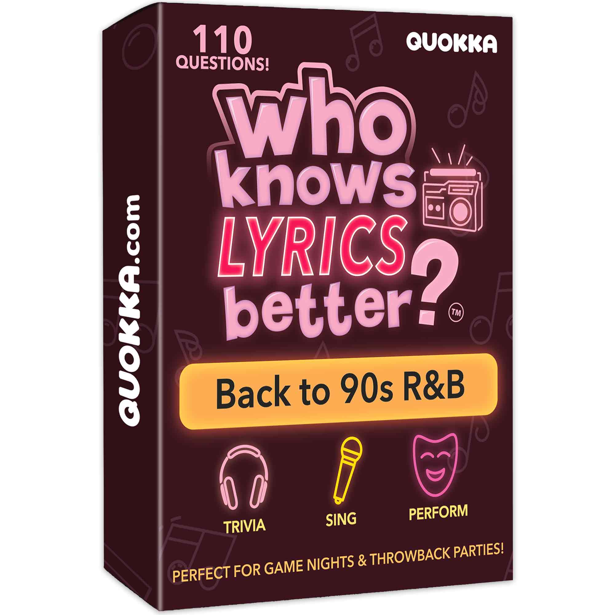 Card Game Who Knows Lyrics Better? 110 Questions Back to 90s R&B
