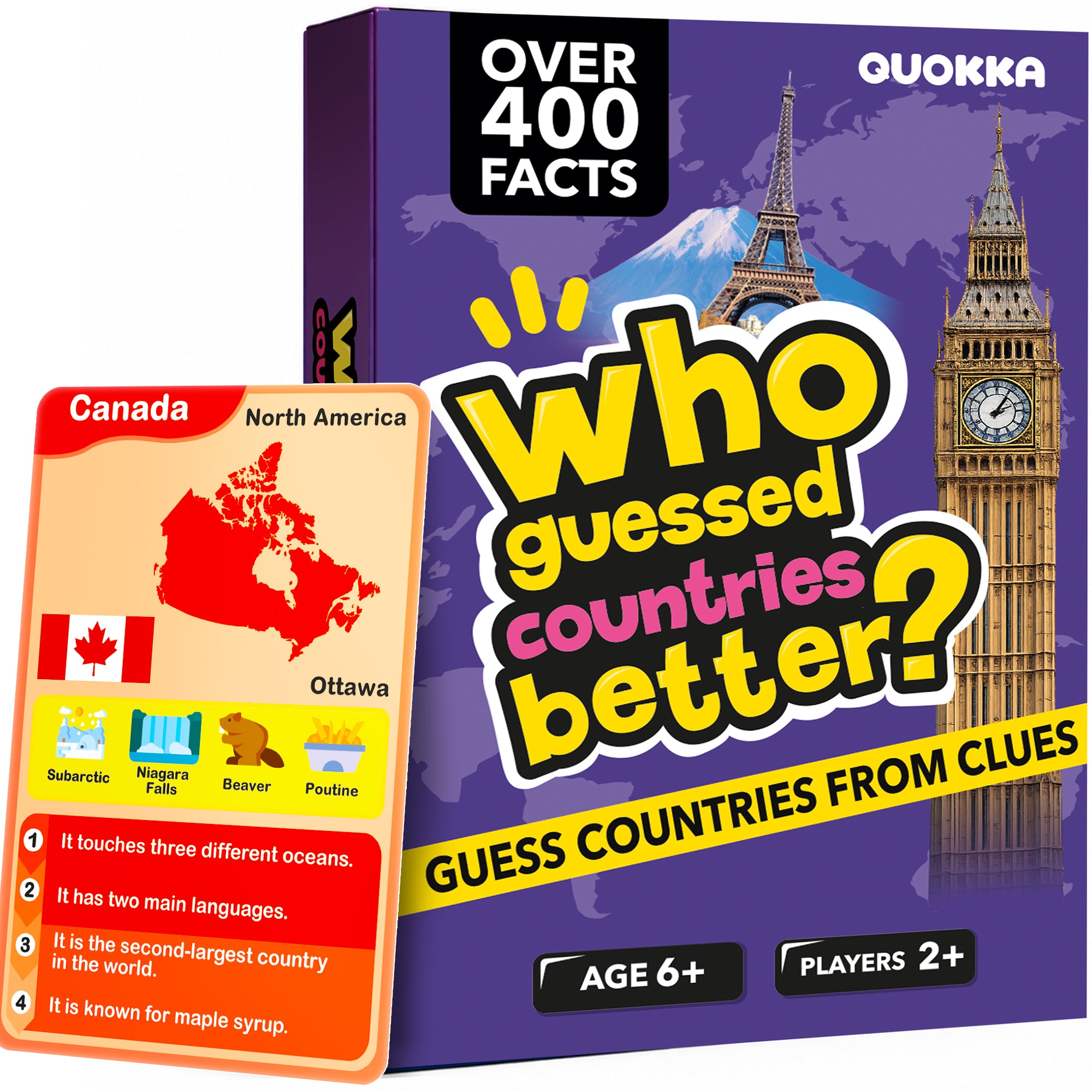Educational Game for Kids - Who Guess It Better: Countries