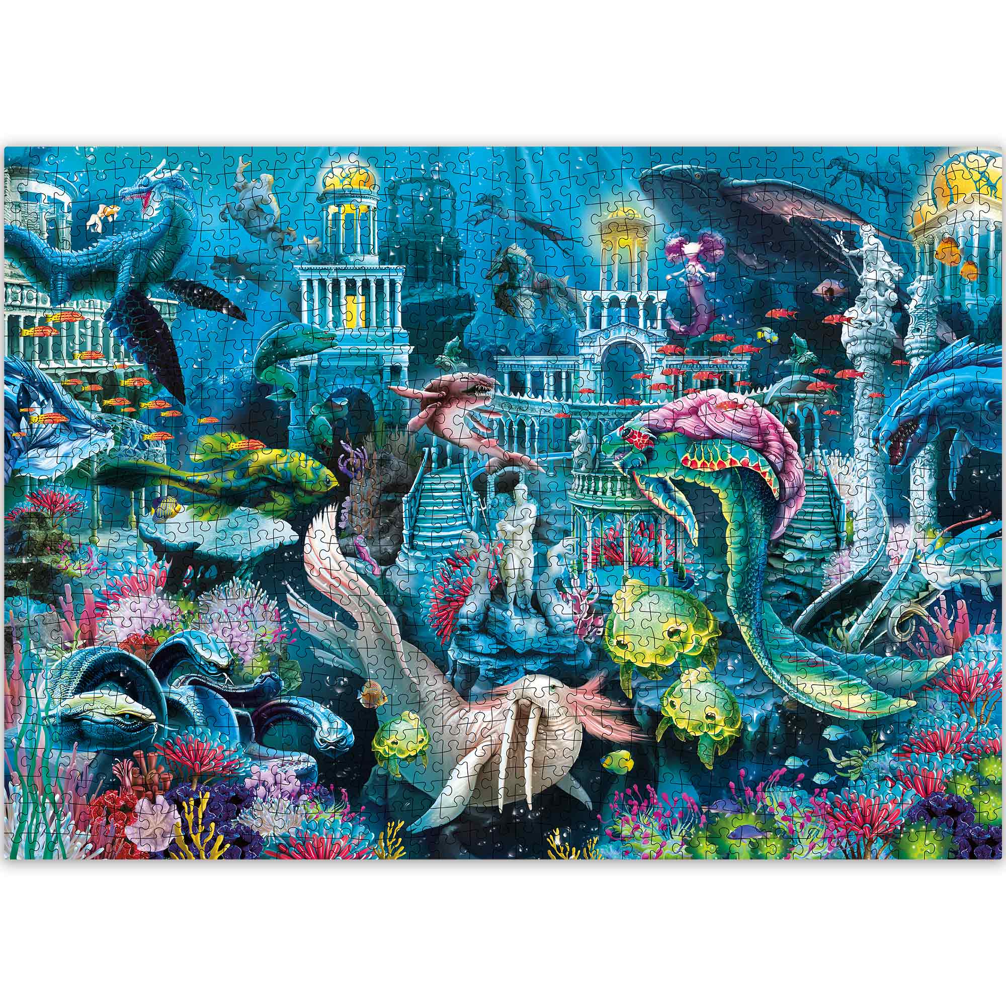 QUOKKA 1000-Piece Lost City Underwater Puzzle – Challenging Adult Fun