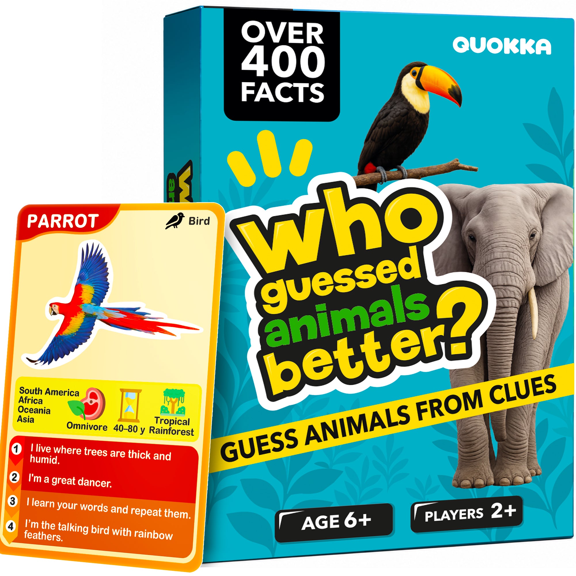 Educational Game for Kids - Who Guess It Better: Animals Volume 1