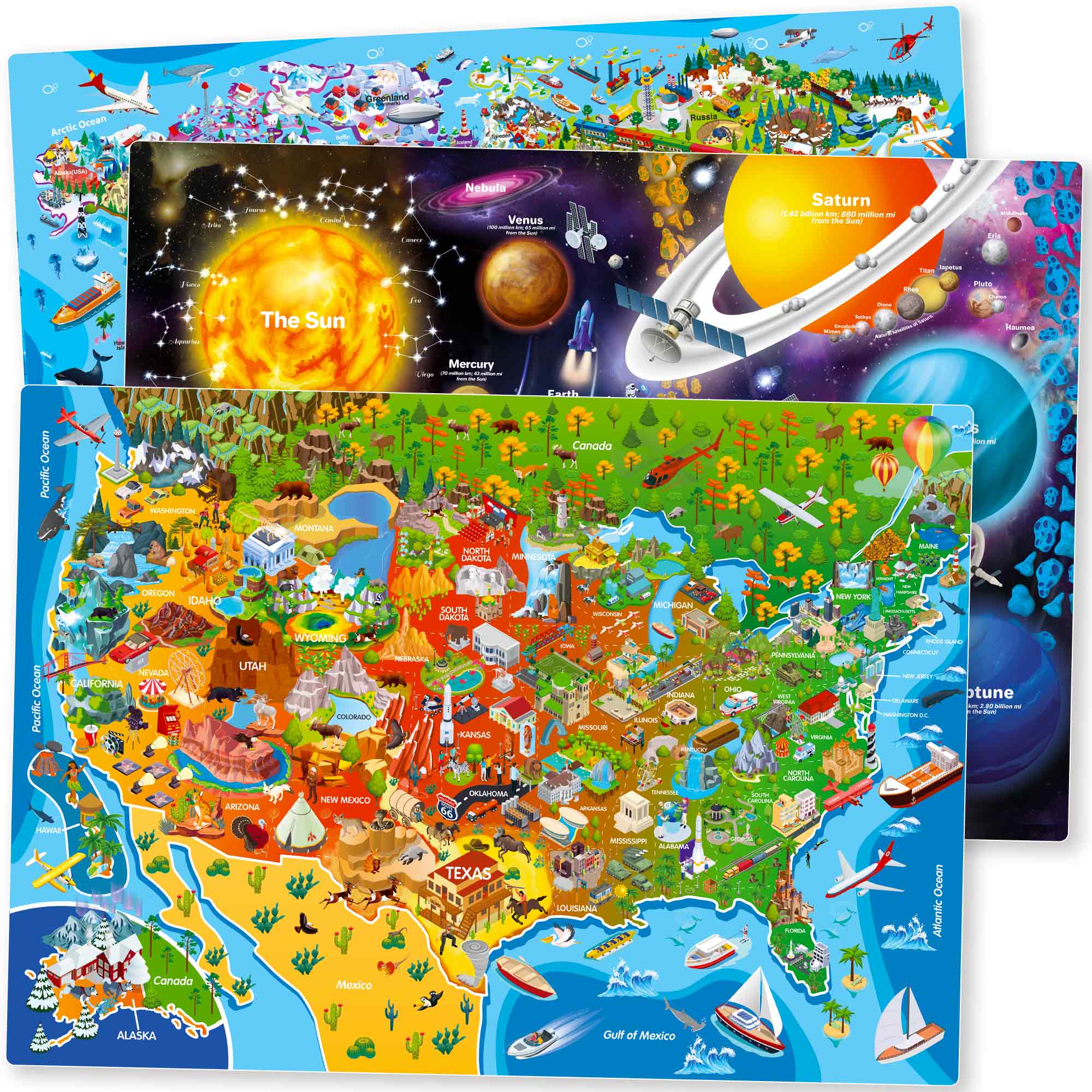 Alabama Wooden Jigsaw Puzzle - 500-Piece USA State Map Puzzle For Adults, 15x20.5 Inches-420112