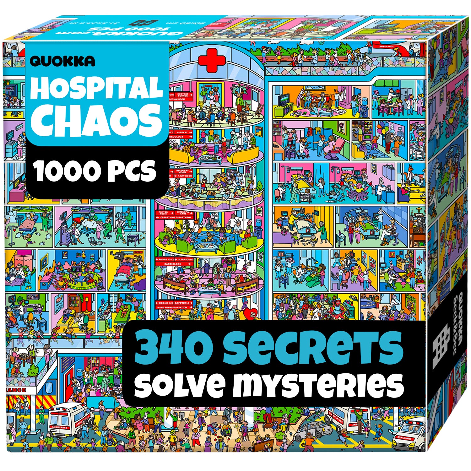 1000 Pcs Puzzle for Adults with Hidden Tasks - Hospital Chaos