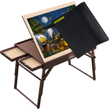Load image into Gallery viewer, Jigsaw Brown Puzzle Table for Adults with Drawers
