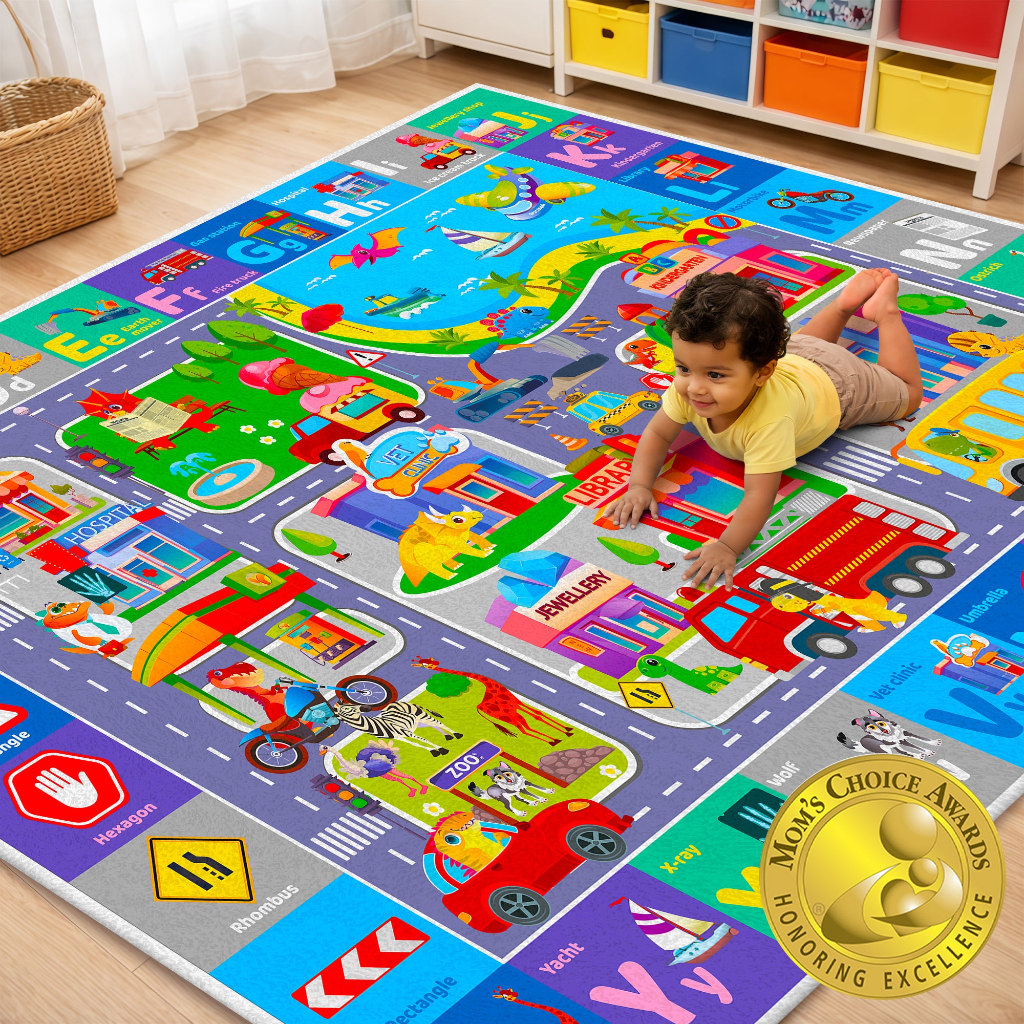 Floor Playmat | Soft Plush ABC for Kids