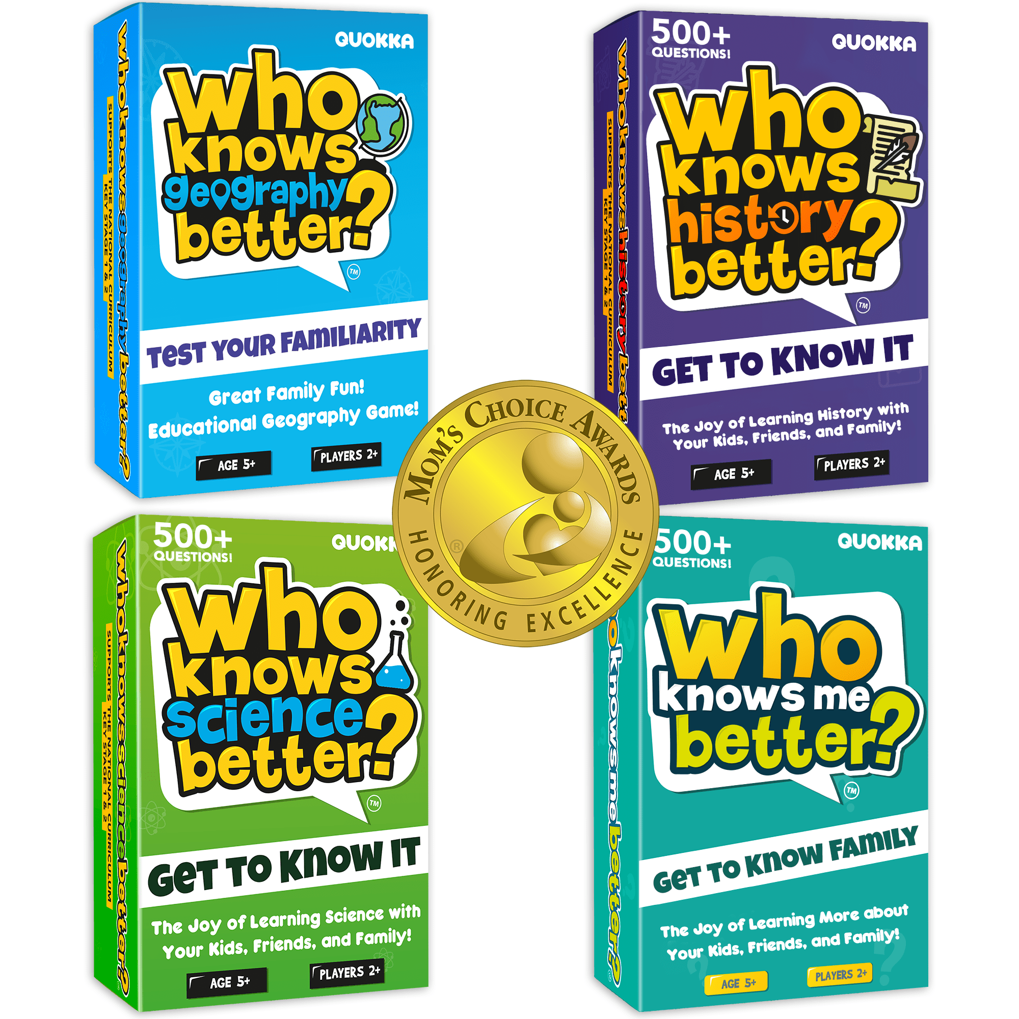 Who Knows Me Better Kids & Family Card Quiz Game
