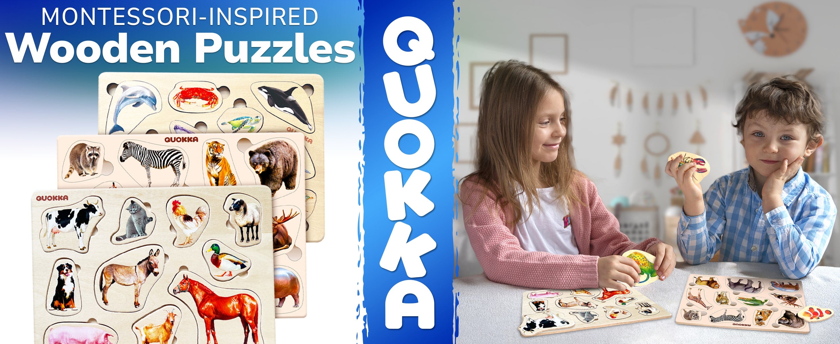 Wooden Puzzles for Toddlers