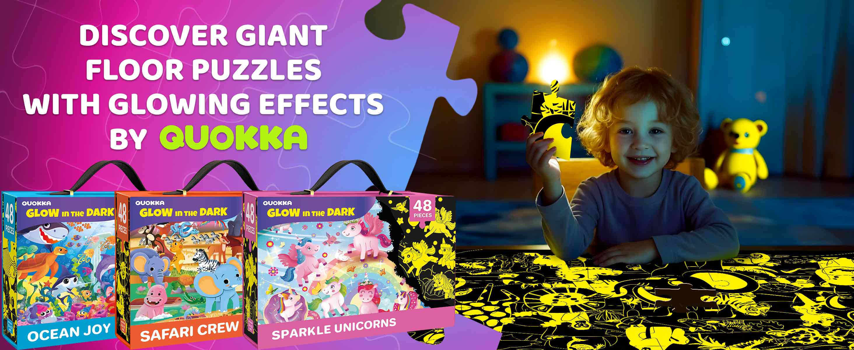 2x3 FT Giant Glow in The Dark Puzzle