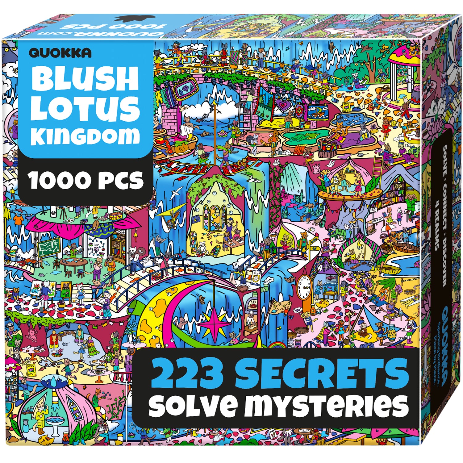1000 Pcs Puzzle for Adults with Hidden Tasks | Blush Lotus Kingdom