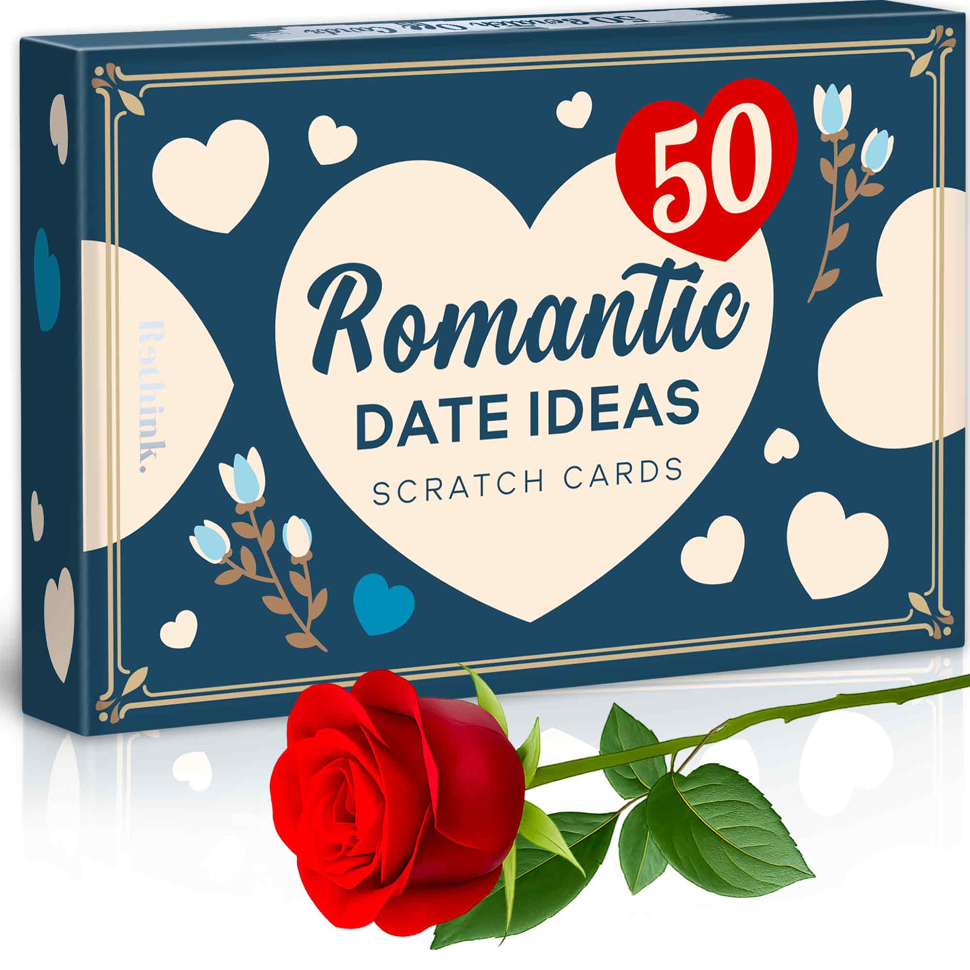 Scratch Cards for Couples Blue | 50 Romantic Dates