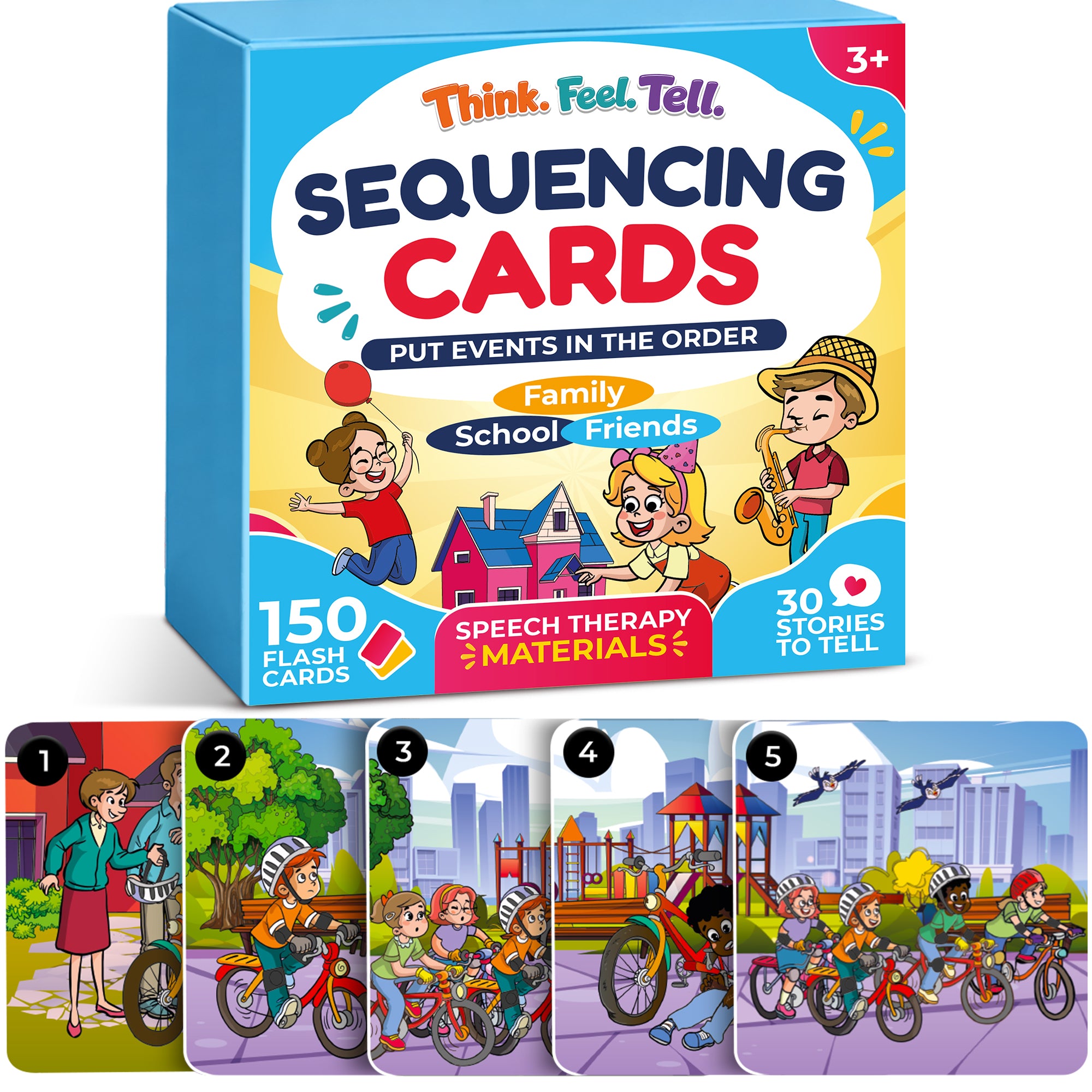 150 Story Sequence Cards for Toddlers | Autism Learning Toys