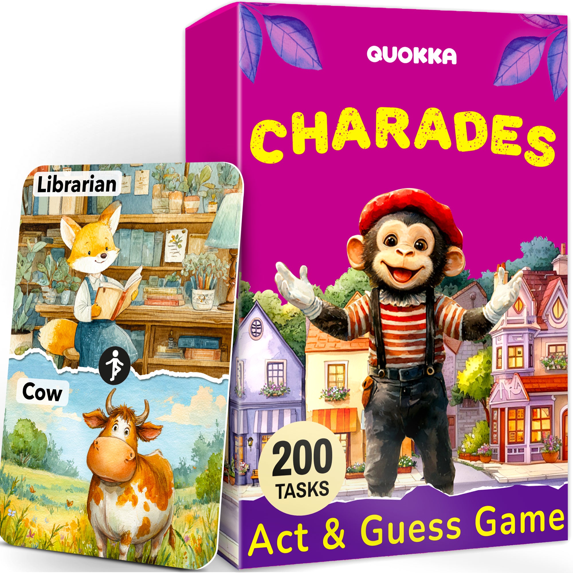 Charades for Kids – 200 Act & Guess Pantomime Tasks Game