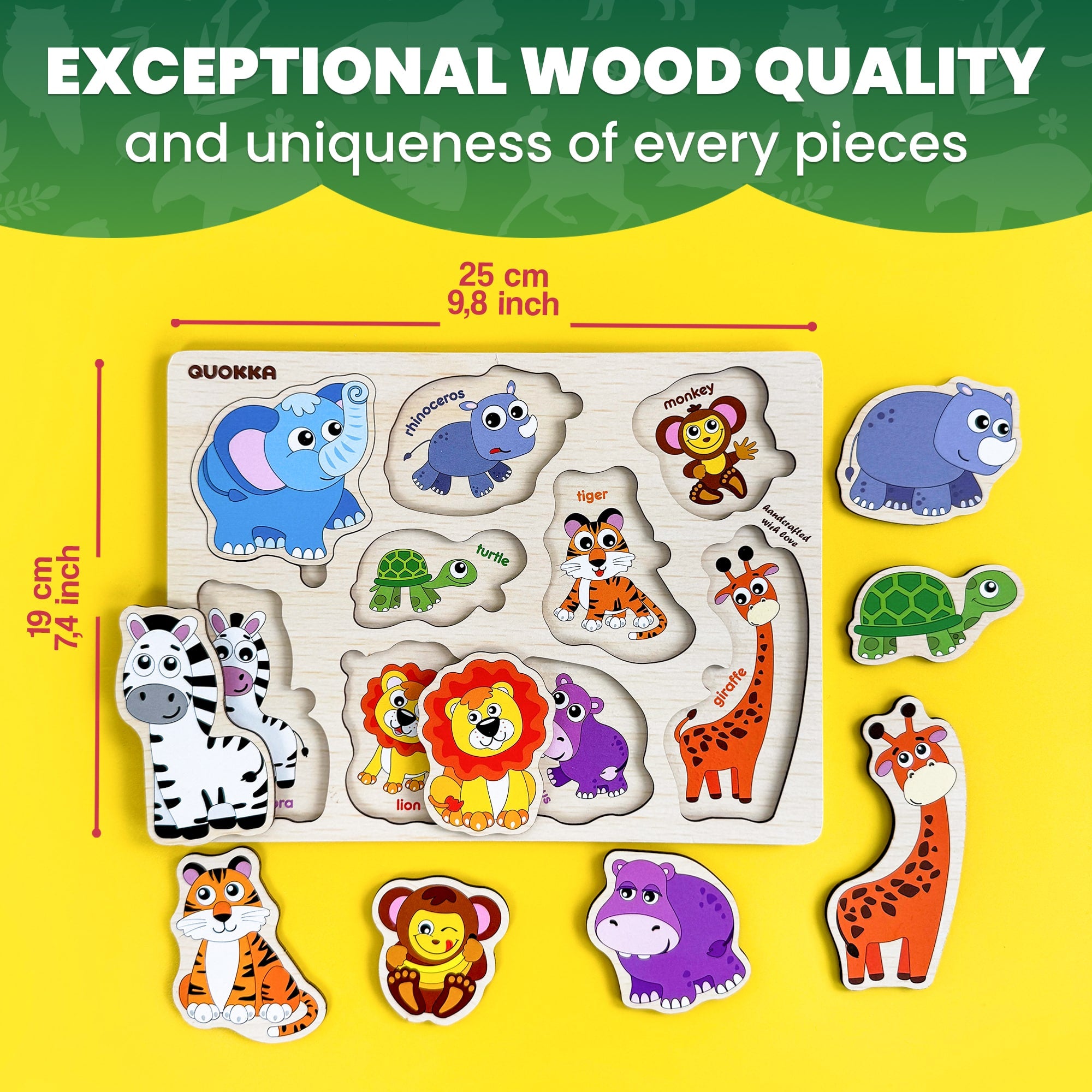 4 Set Pegged Puzzles for Kids
