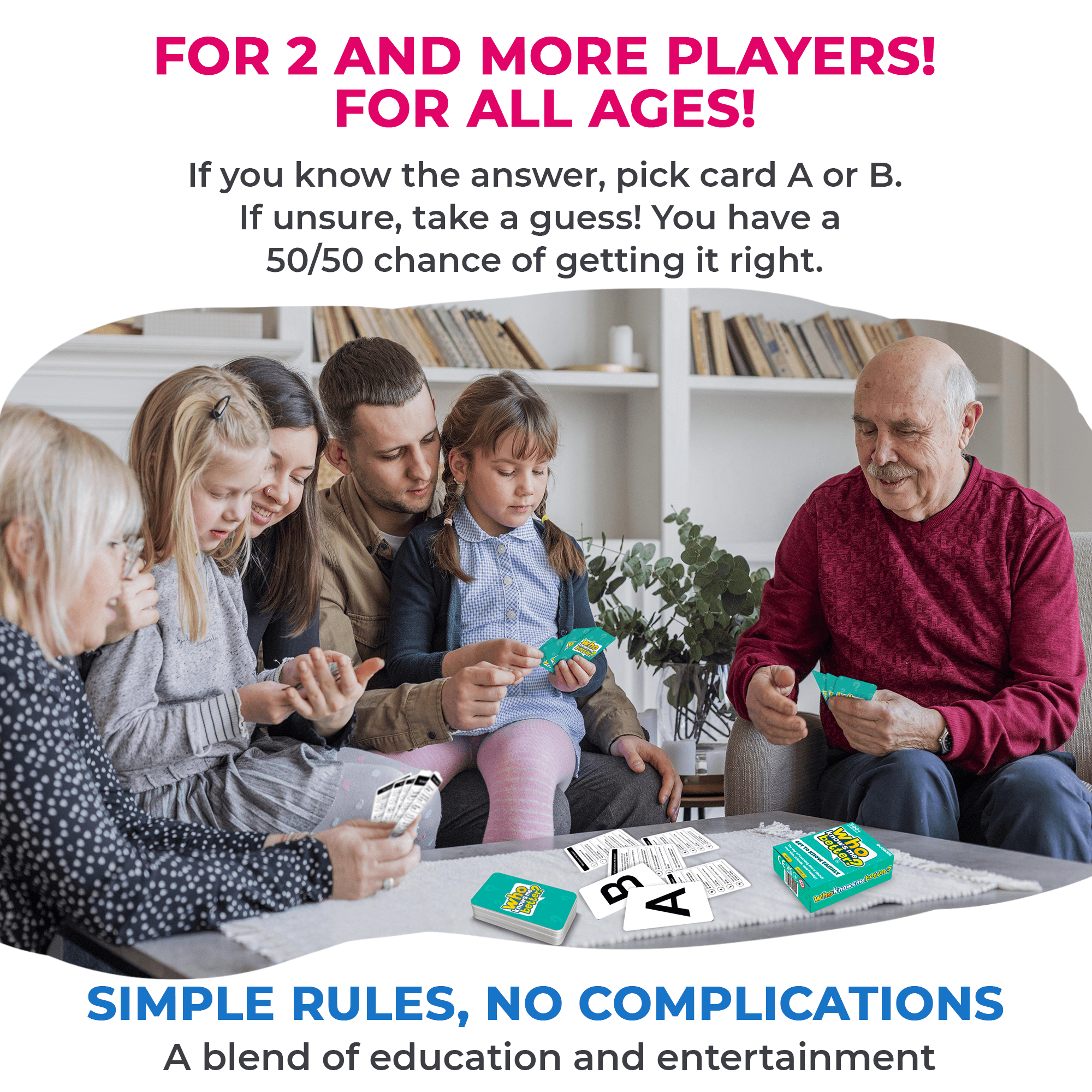 Who Knows Me Better Kids & Family Card Quiz Game