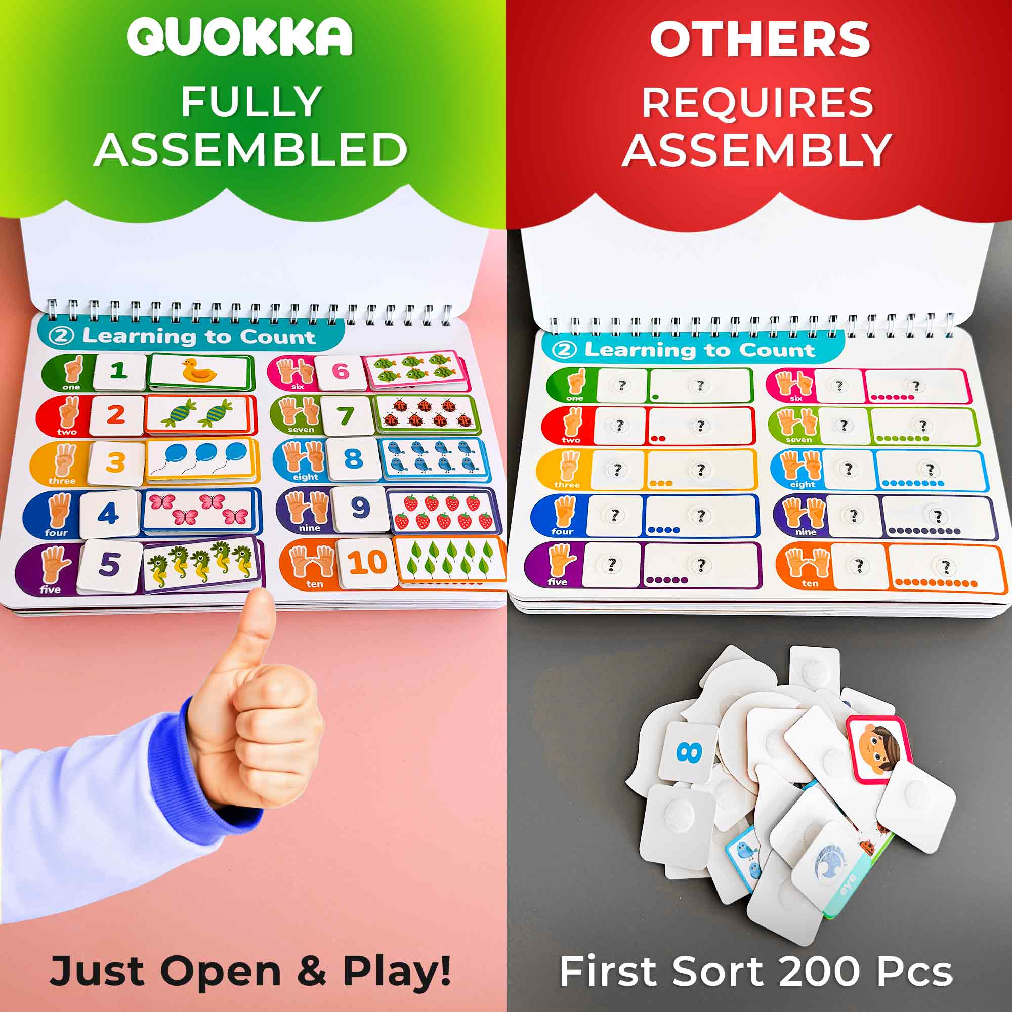 Montessori Busy Book for Toddlers | Activity Book with Interactive Pages