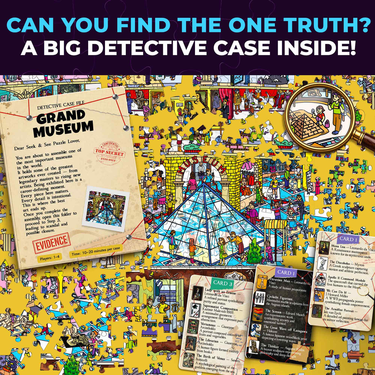 1000 Pcs Puzzle for Adults with Hidden Tasks - Grand Museum