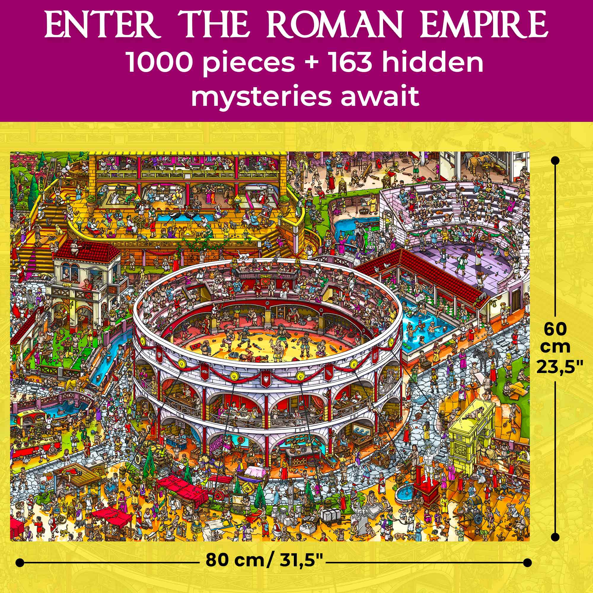 1000 Pcs Puzzle for Adults with Hidden Tasks | Roman Empire