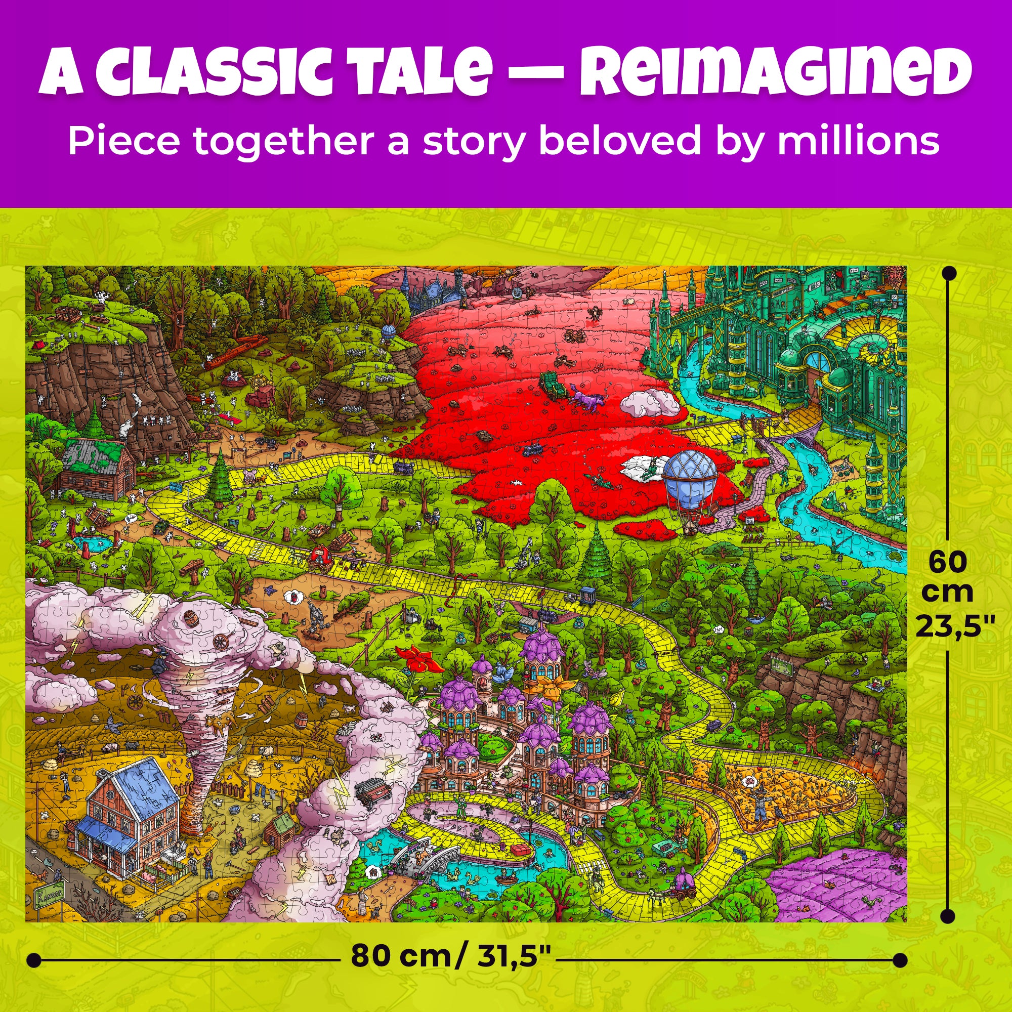 1000 Pcs Puzzle for Adults with Hidden Tasks | Emerald Kingdom