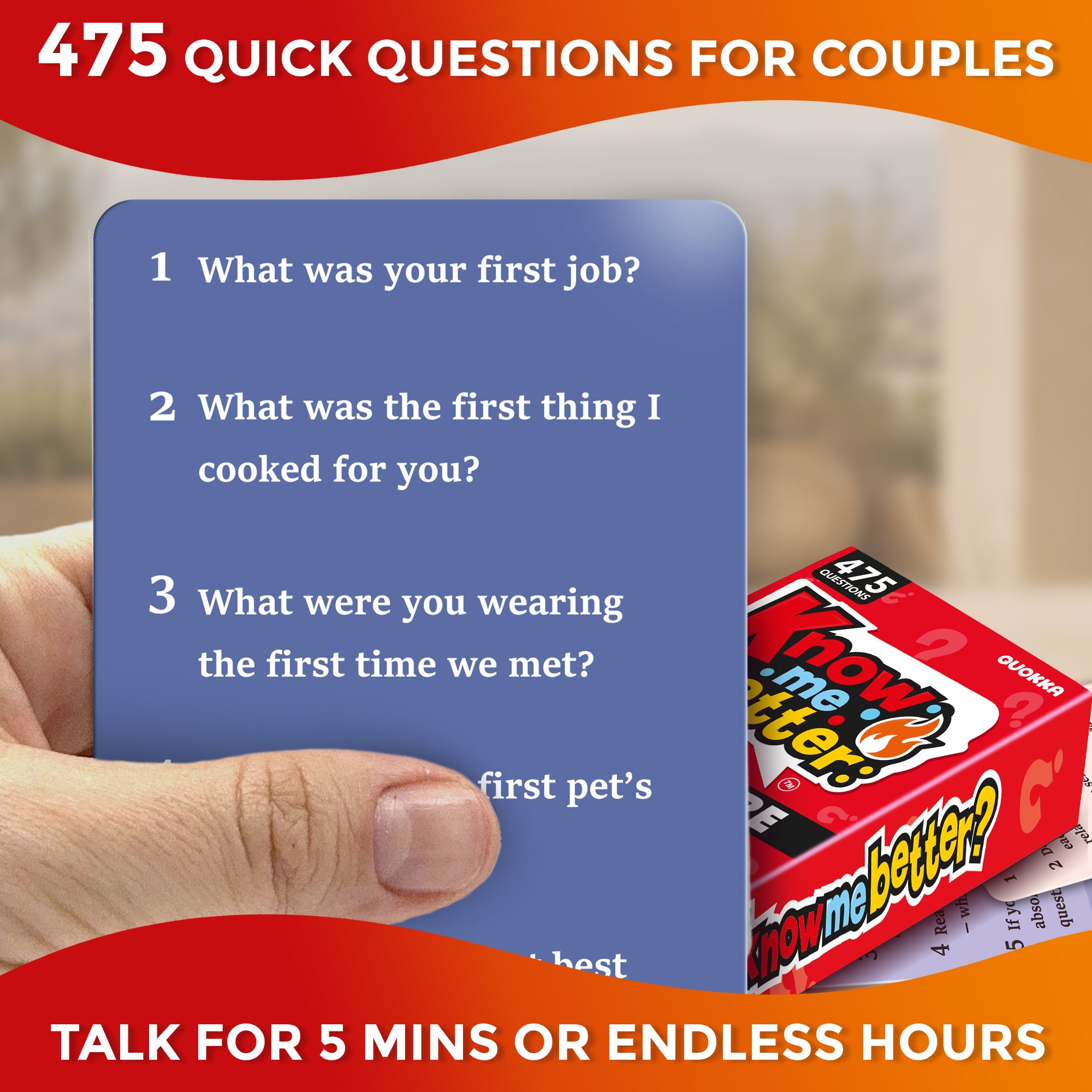 Couples Card Game Quick Fire – Date Night Conversation Starter