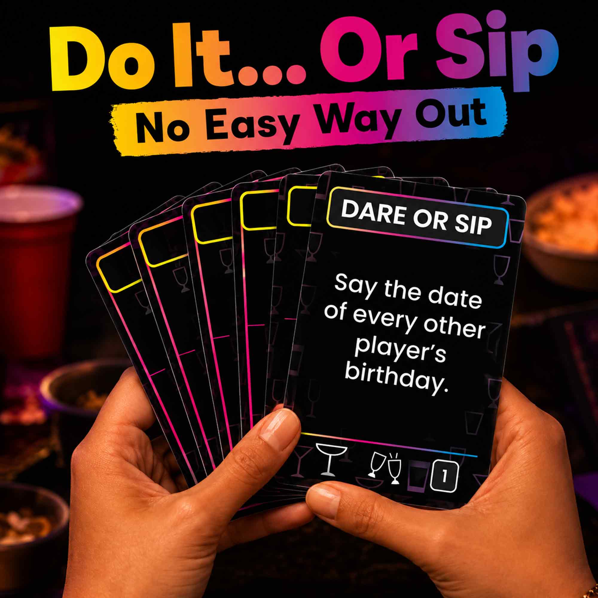 Party Card Game - Dare Or Sip Adults Only, Drinking-Style