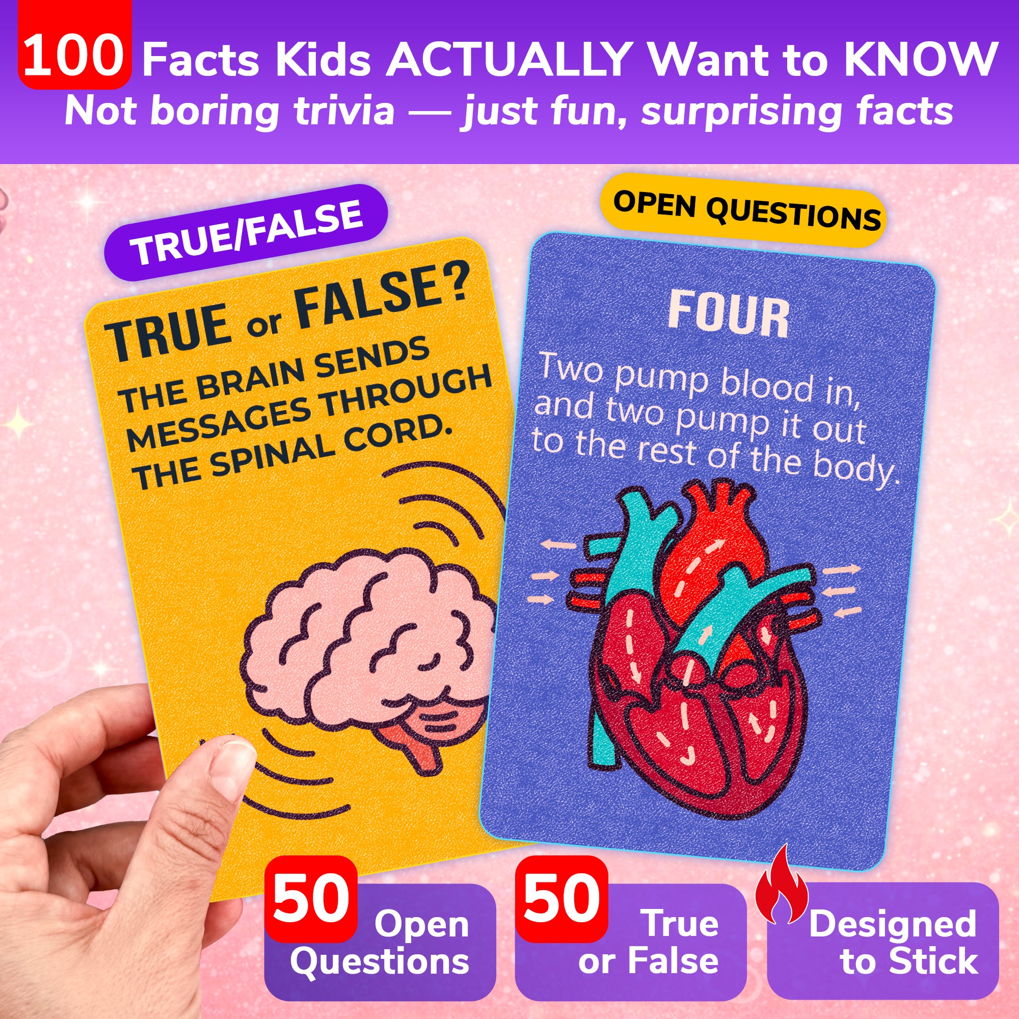 Trivia Card Game for Kids – Human Body Facts & Anatomy