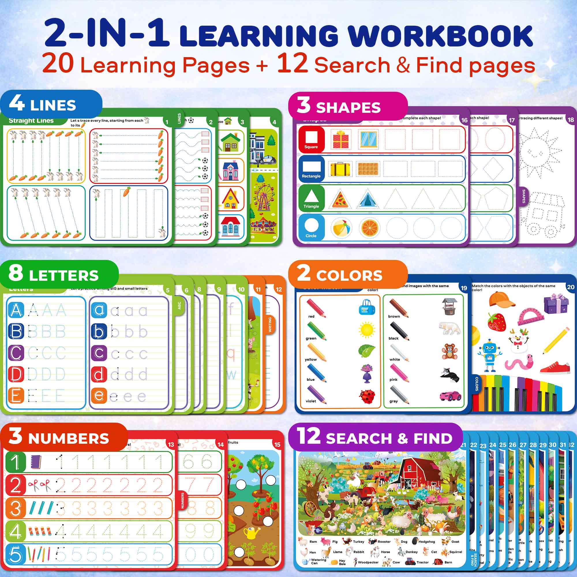 Busy Book for Toddlers - Adventure Search & Find Activity