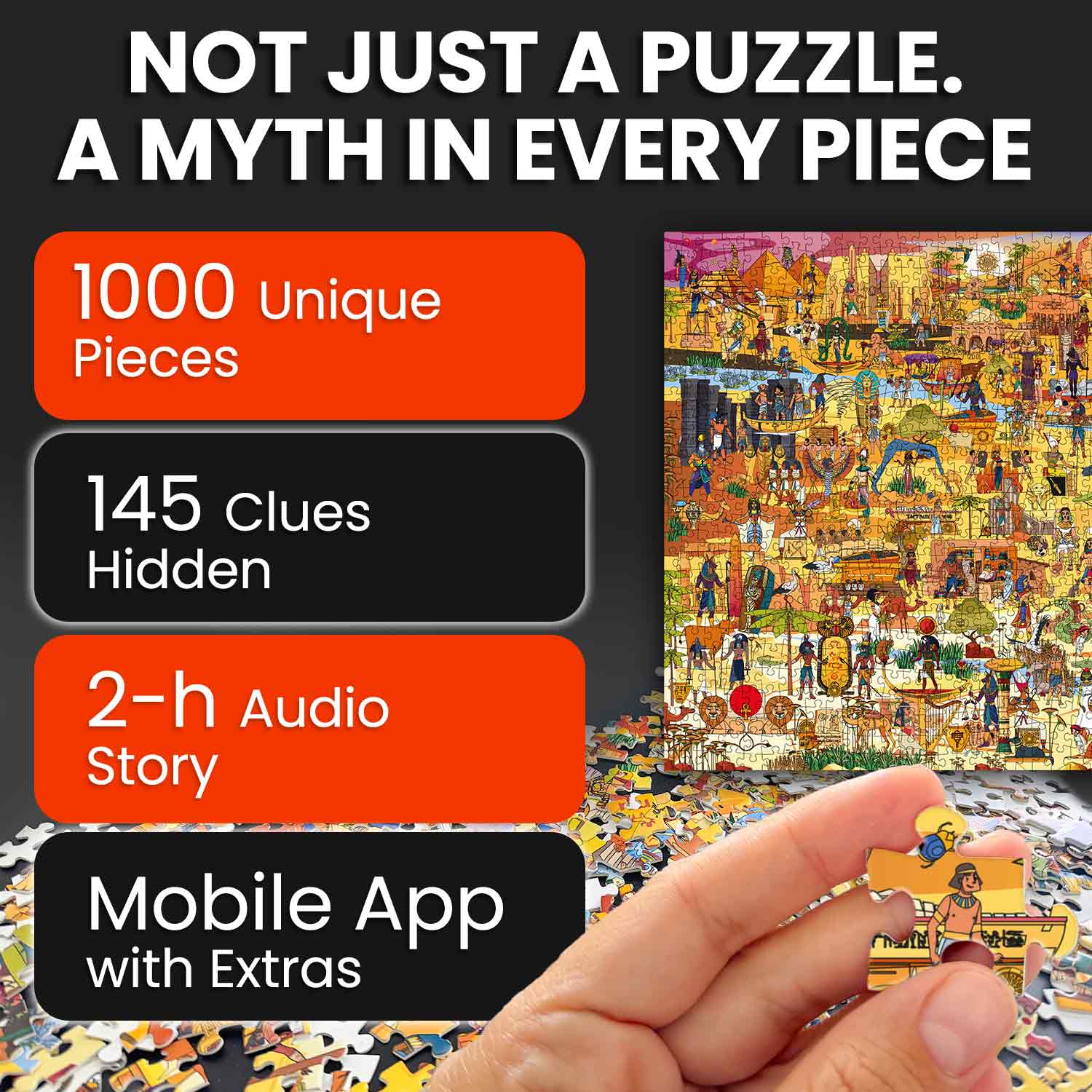 Bundle Set 3x1000 Piece Puzzle for Adults with Hidden Tasks