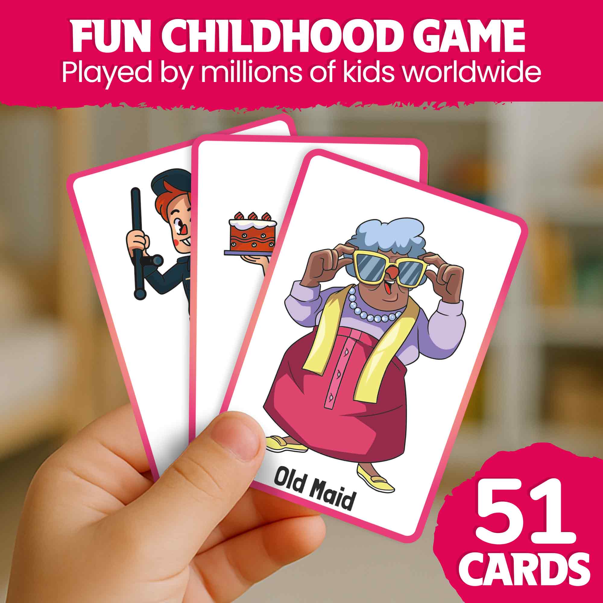 Old Maid Card Game for Kids Ages 4–8 - Educational & Engaging Fun Game