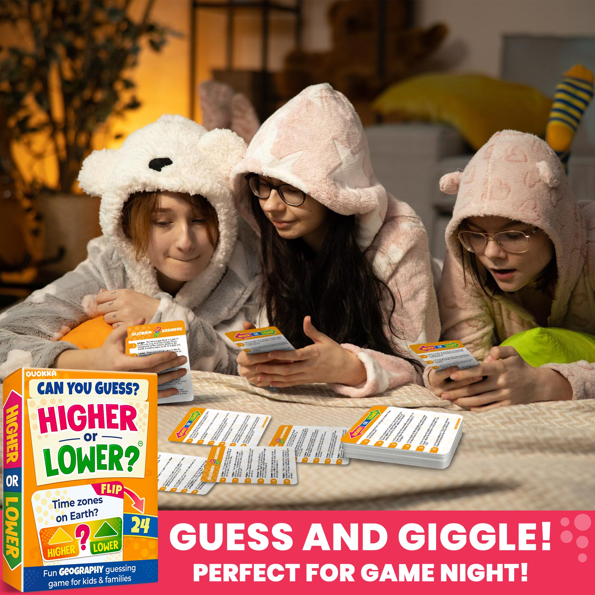 Higher or Lower Geography Family Board Game