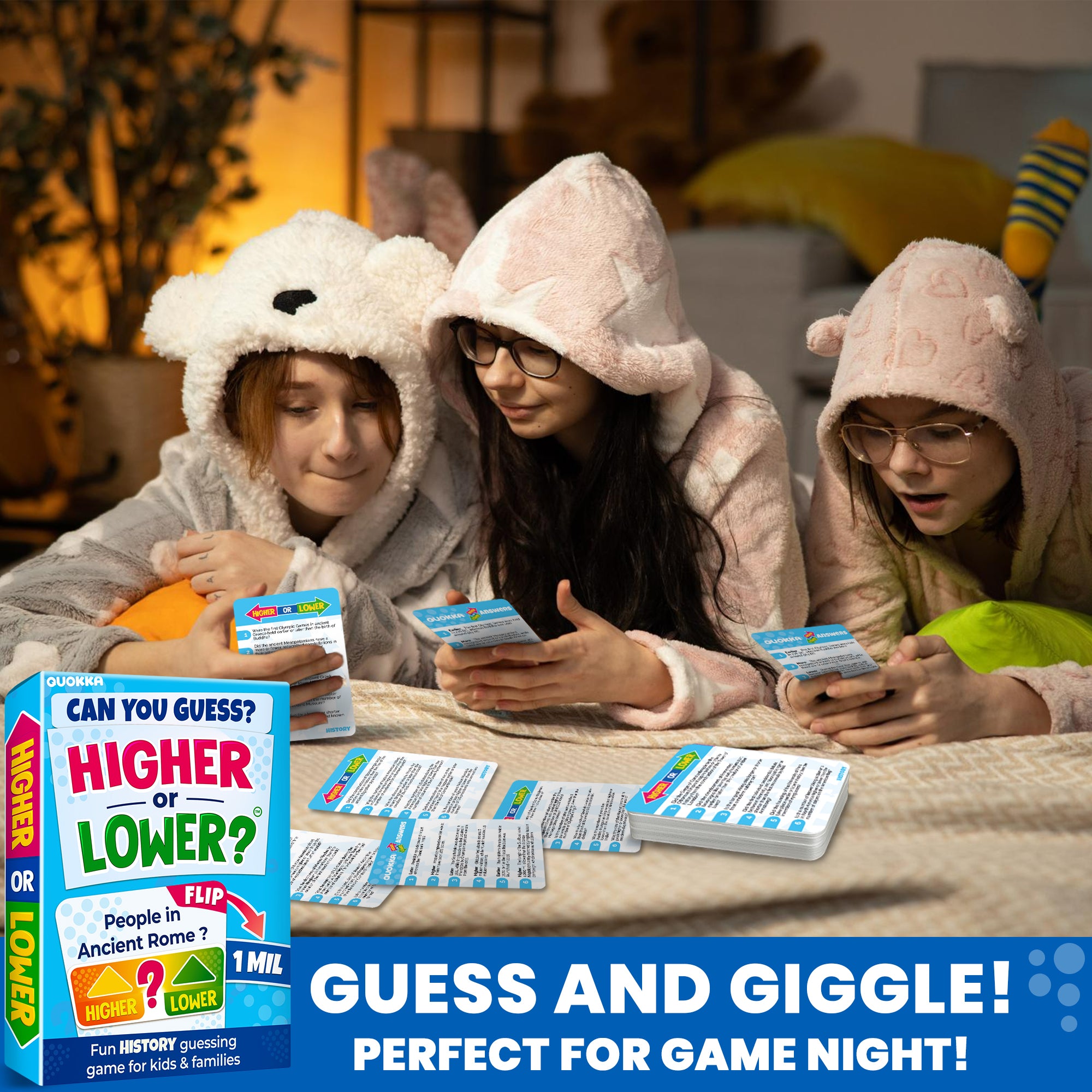 Higher or Lower History Board Game for Kids