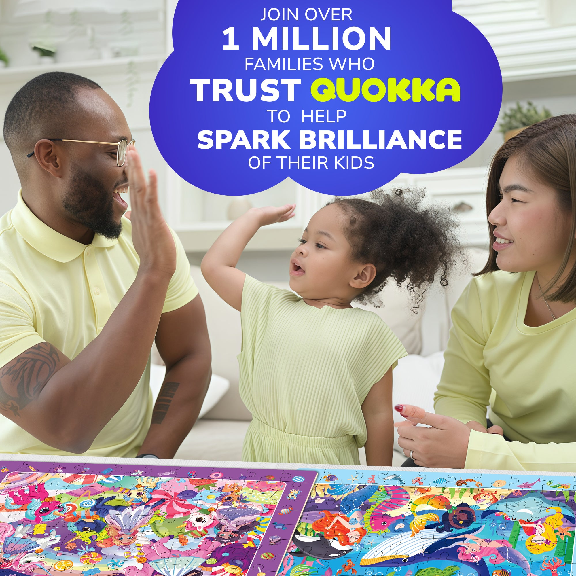 100 Pcs Puzzles for Kids | Unicorns, Amazonians
