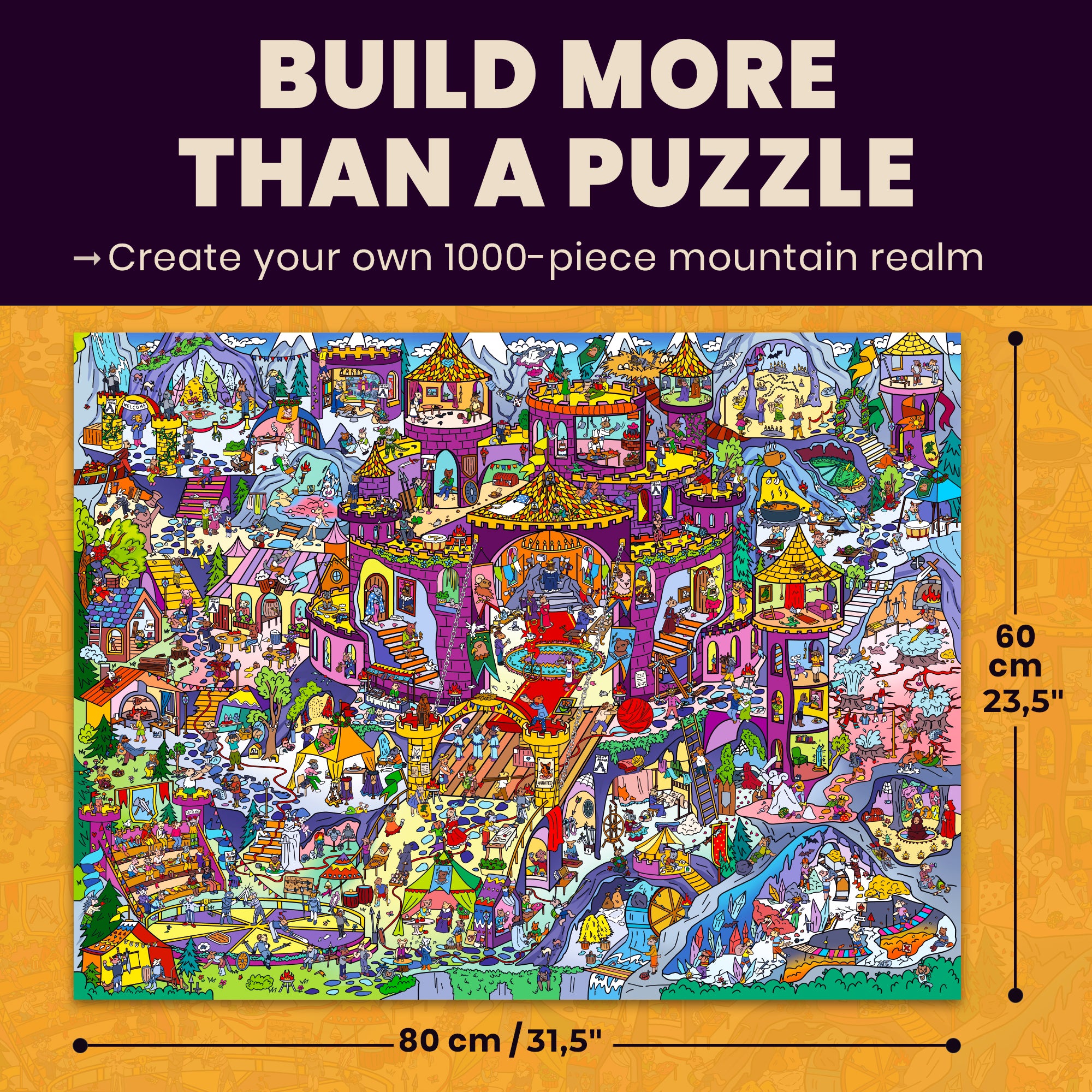 1000 Pcs Puzzle for Adults with Hidden Tasks | Rocktail Kingdom