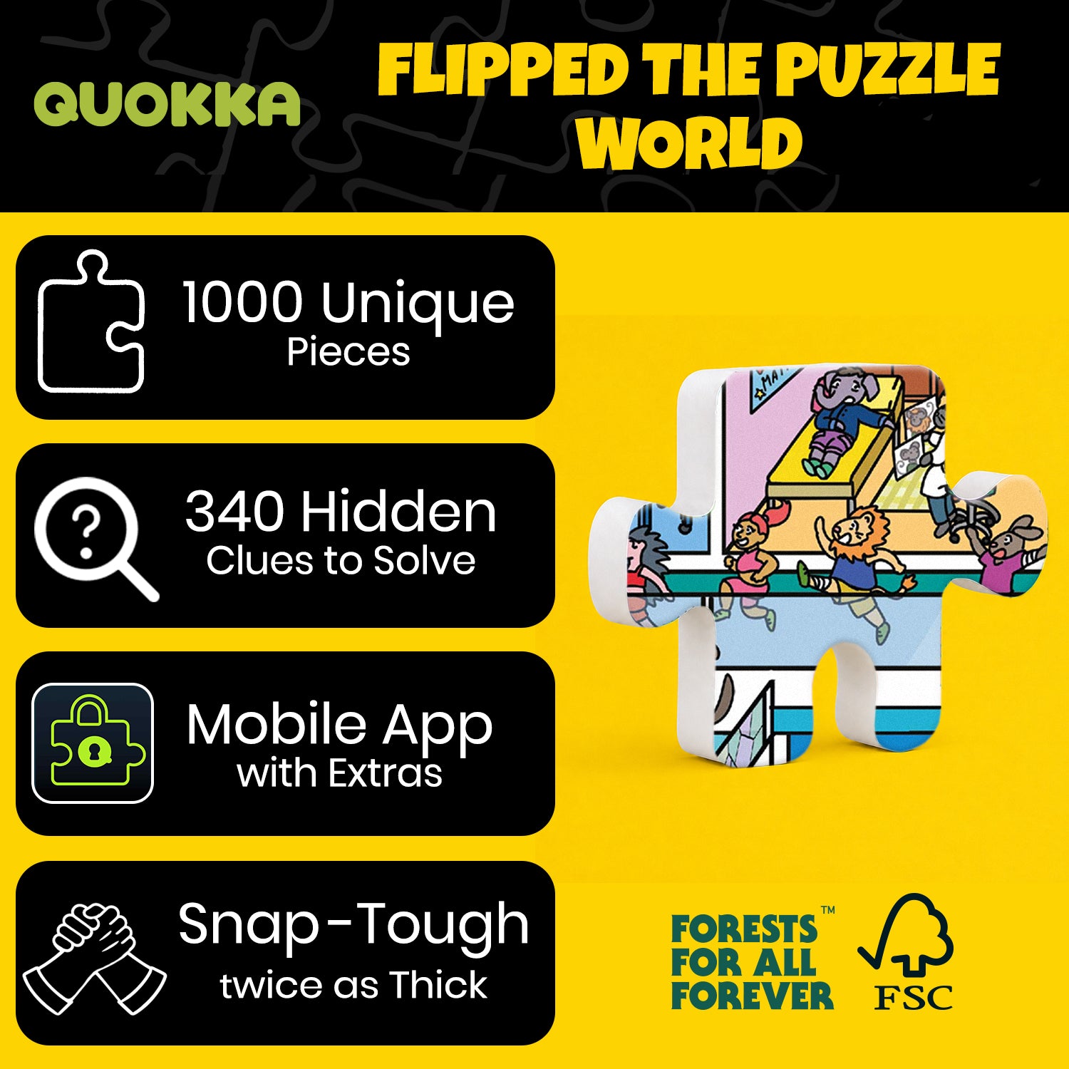 1000 Pcs Puzzle for Adults with Hidden Tasks - Hospital Chaos