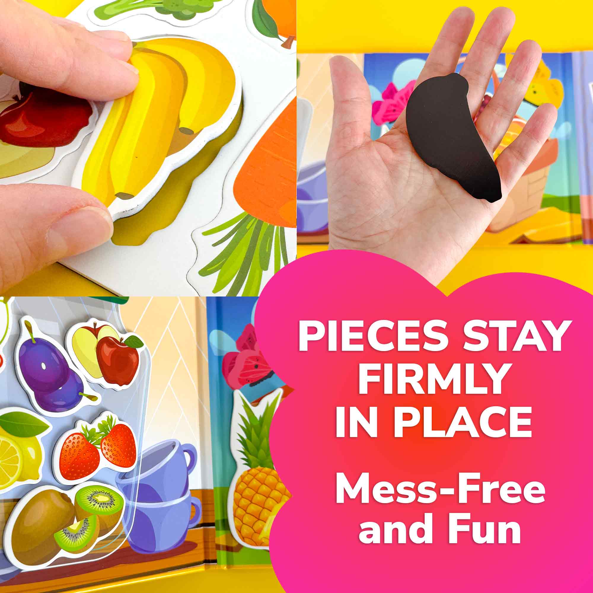 Travel Magnetic Book 20+Pcs for Kids | Fruits