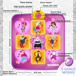 Dance Mat for Kids Pink