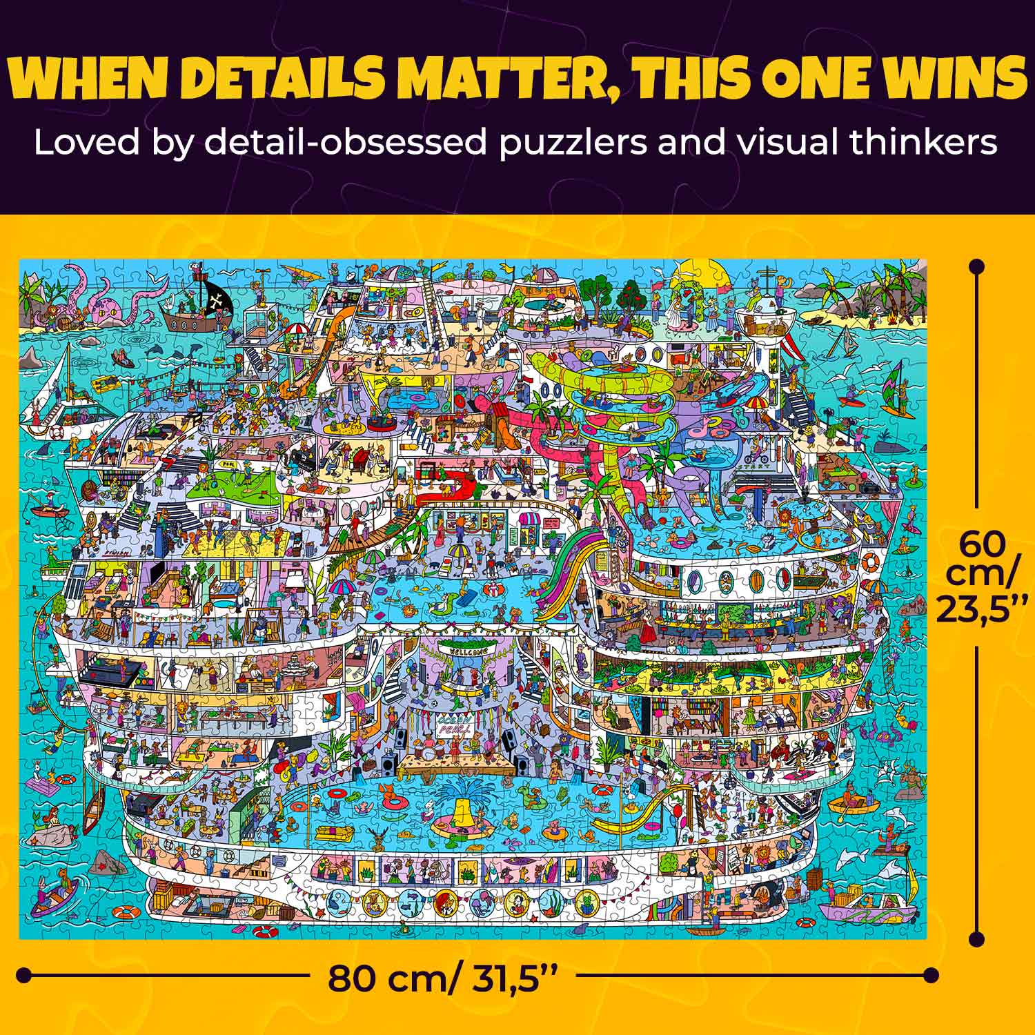 1000 Pcs Jigsaw Puzzle for Adults | Cruise Vistas