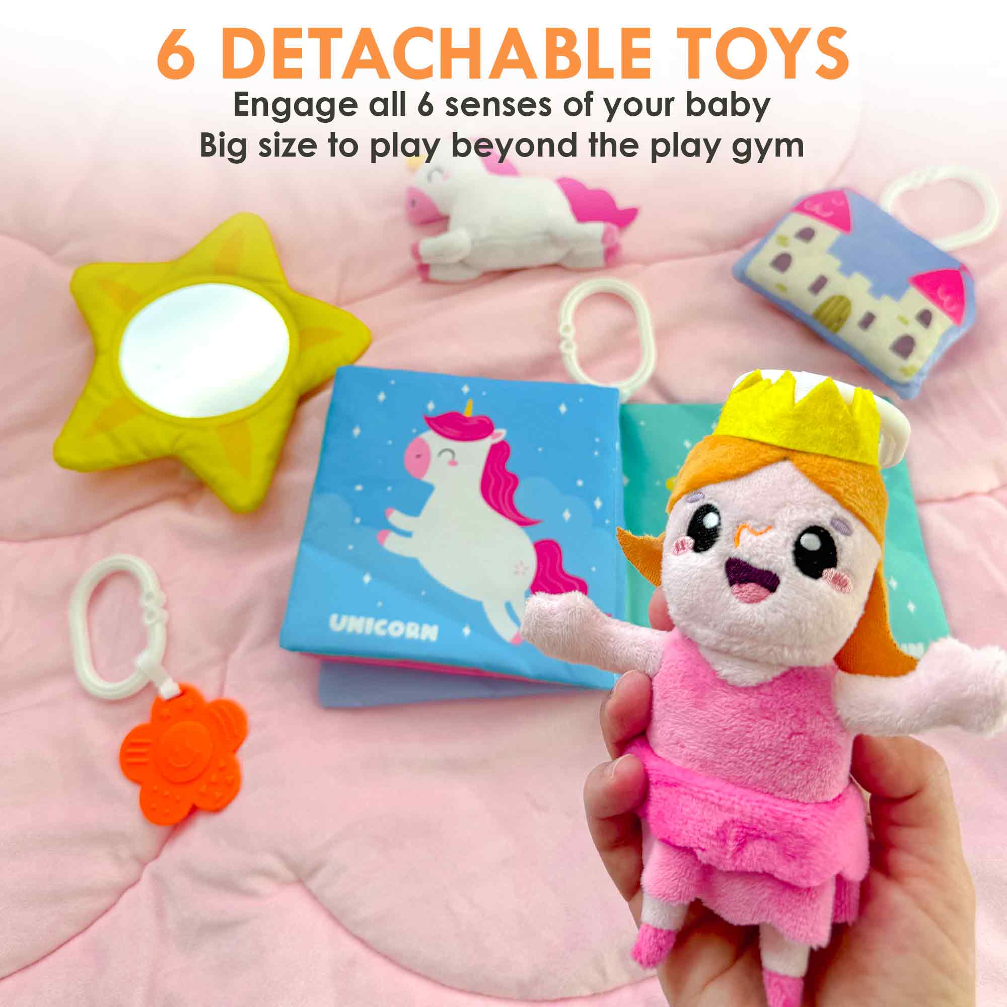 Unicorn-Themed Baby Play Mat