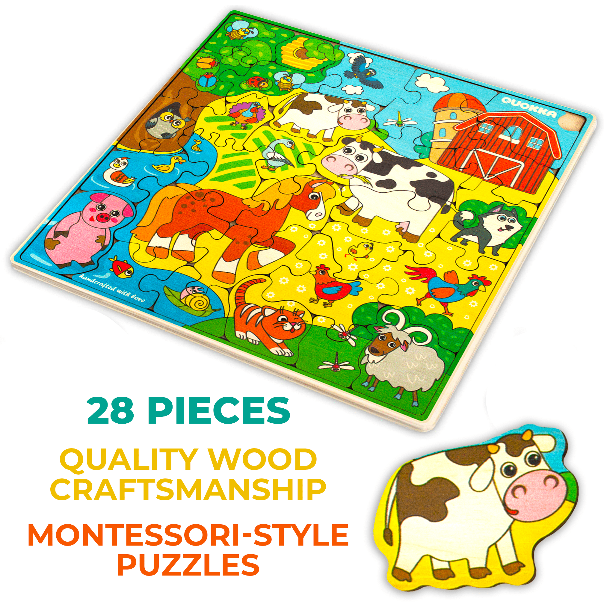 Wood Farm Toys for Children